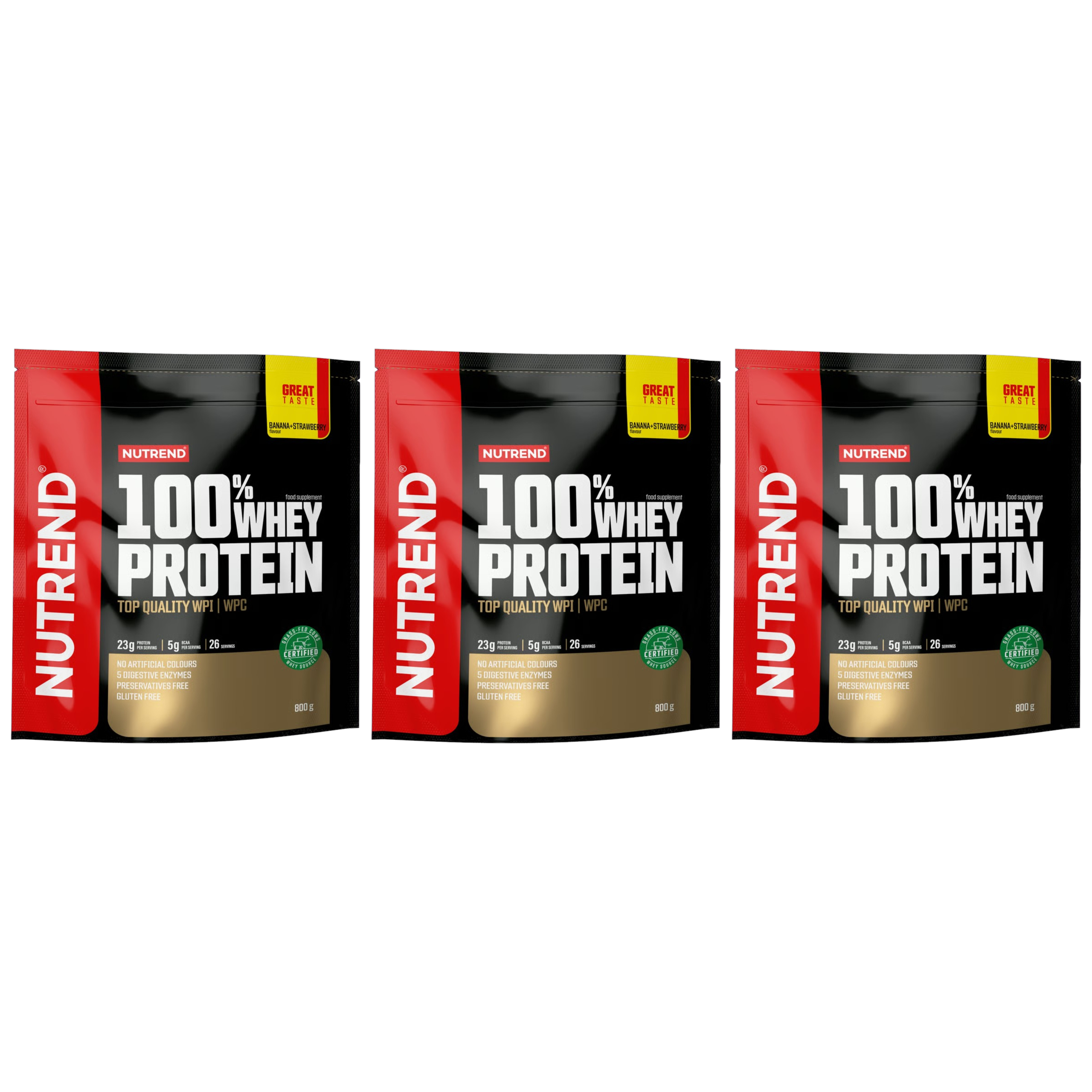 NUTREND - 100% Whey Protein - 3x 800g