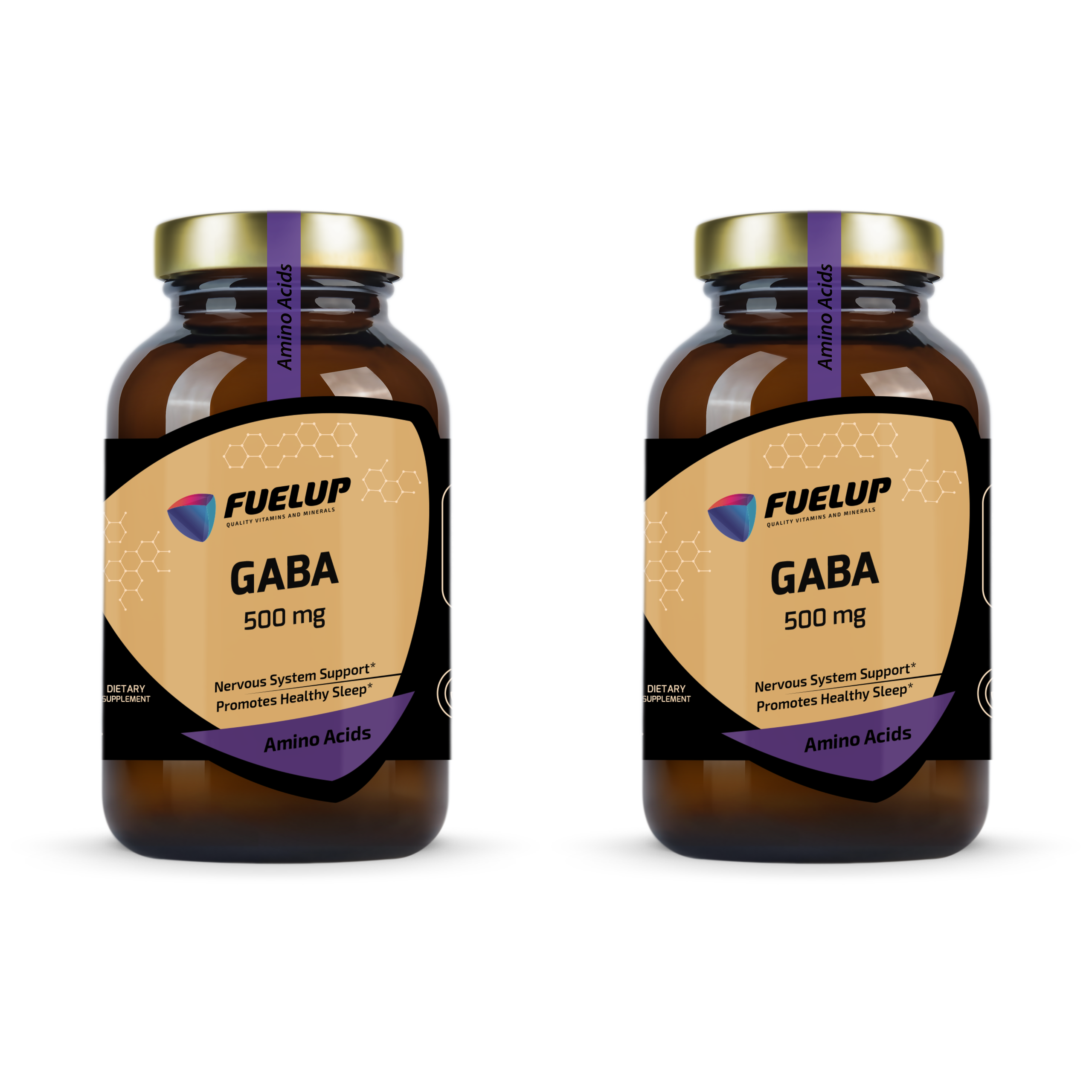FUELUP - GABA 500mg - 2x 100vcaps.