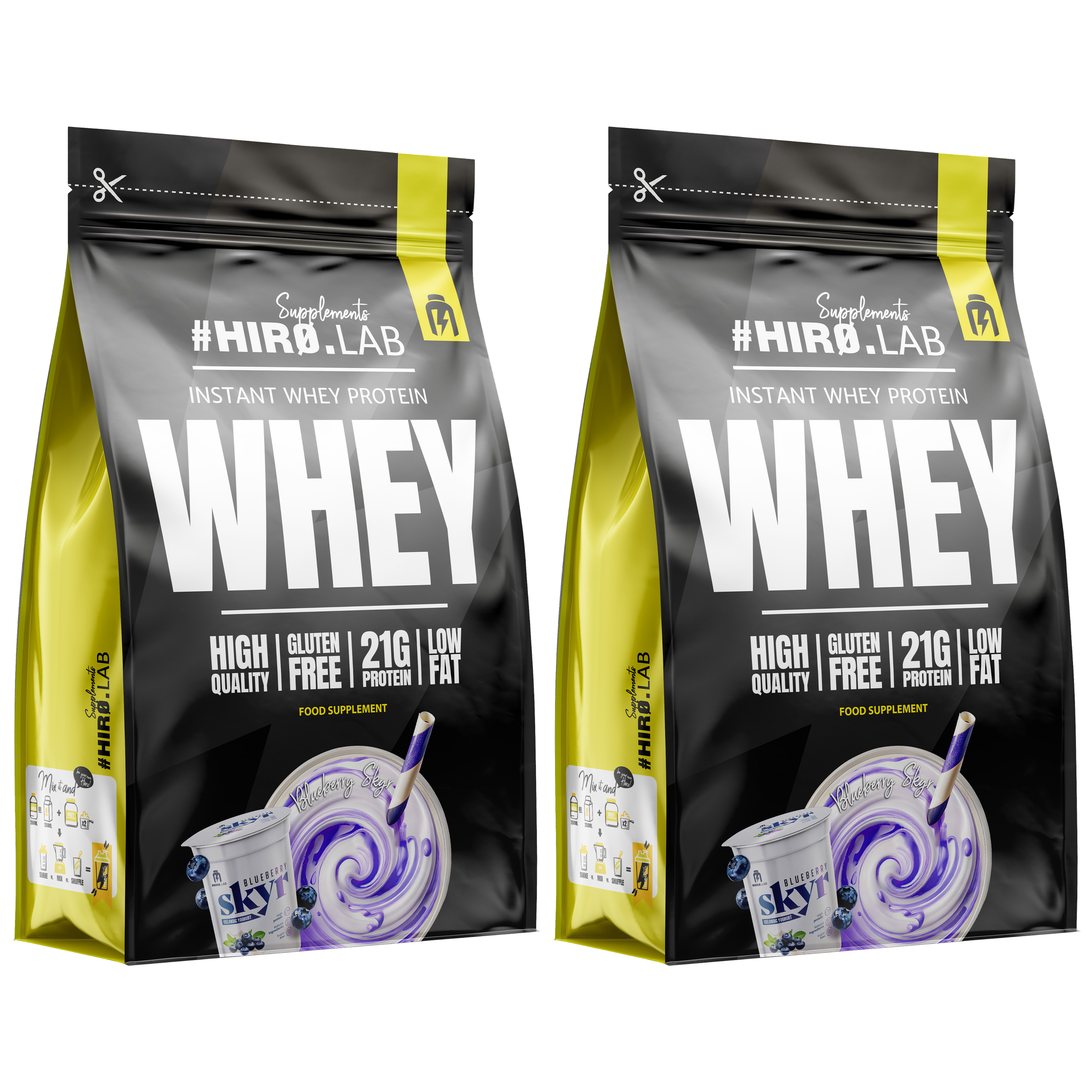 HIRO.LAB Instant Whey Protein - 2x 2000g (BAG)