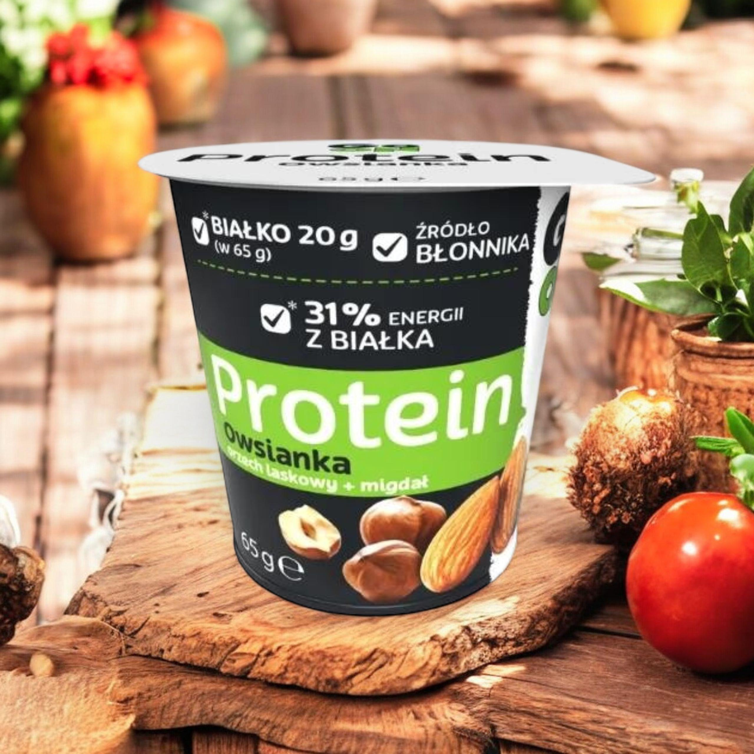 SANTE - Owsianka Protein z Orzechami w Kubku - 2x 65g - Hazelnut + Almond