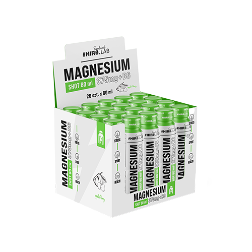 HIRO.LAB Magnesium + B6 Shot - BOX 20x 3x 80ml - Cherry Apple