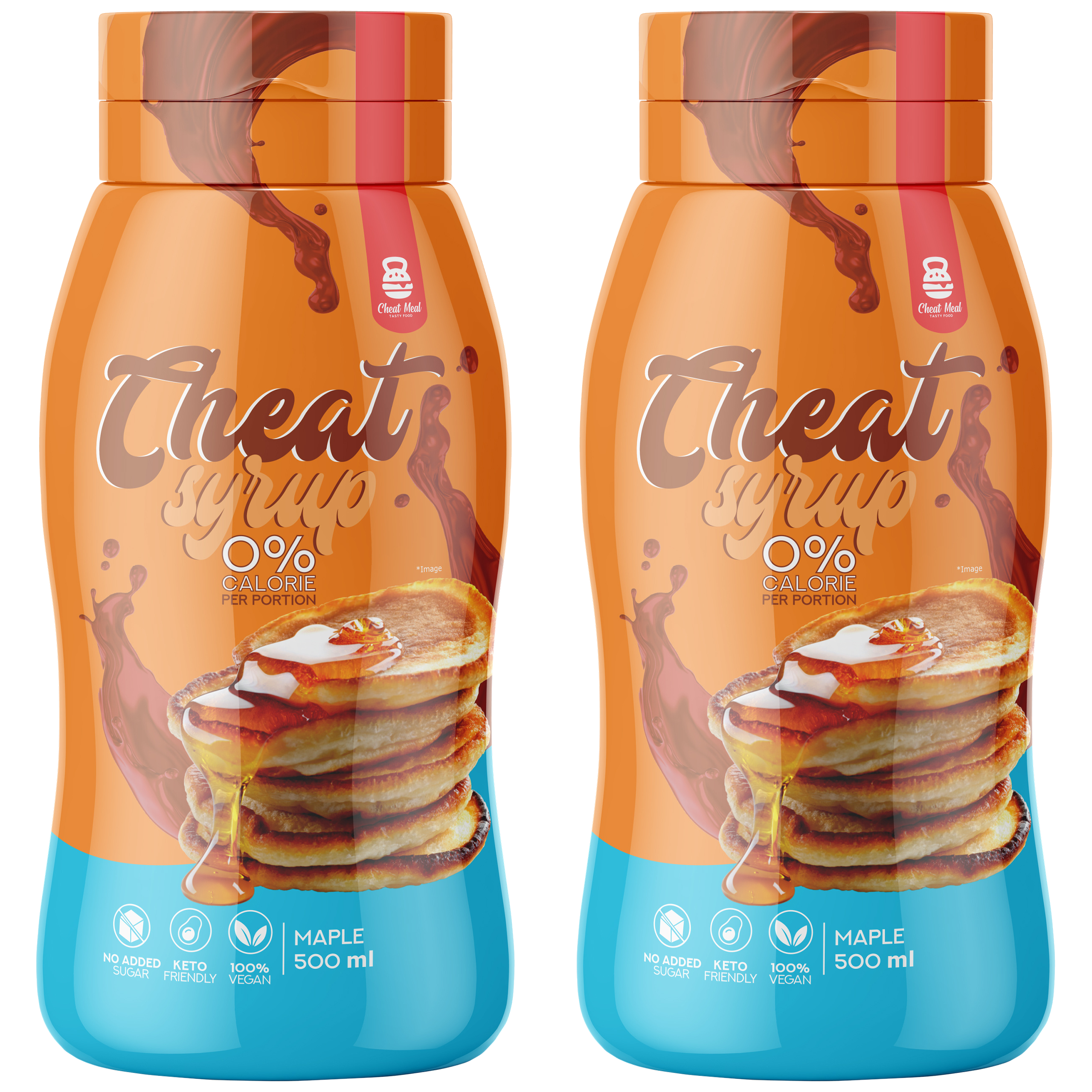 Cheat Meal Nutrition Syrup 0% (Syrop zero kalorii) - 2x 500ml - Syrop klonowy