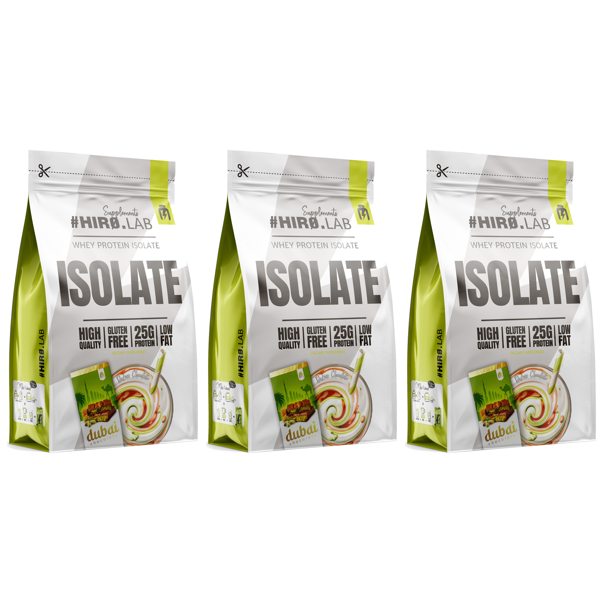 HIRO.LAB Whey Protein Isolate - 3x 700g