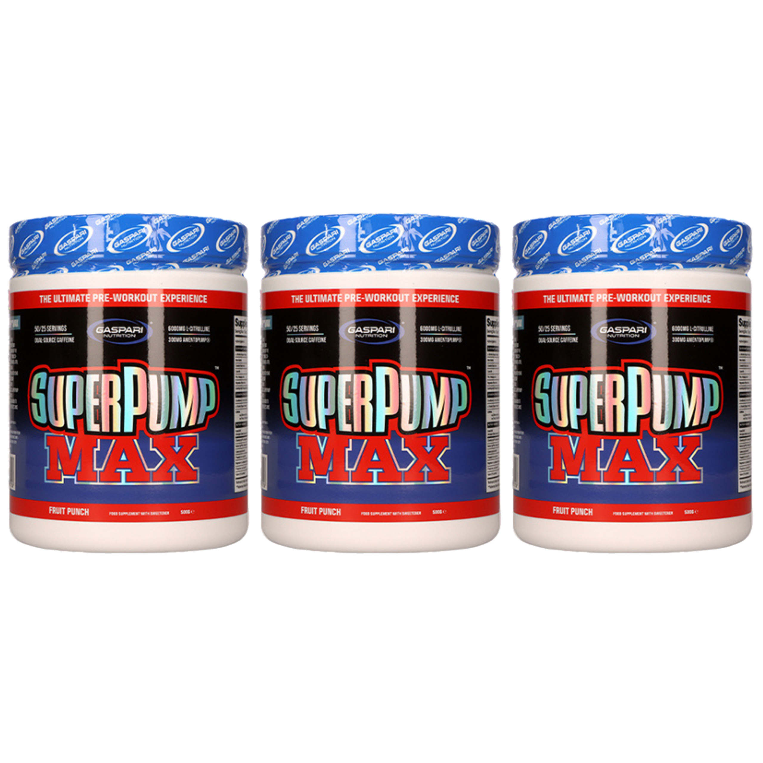 GASPARI NUTRITION - Pump Max - 3x 500g - Fruit Punch