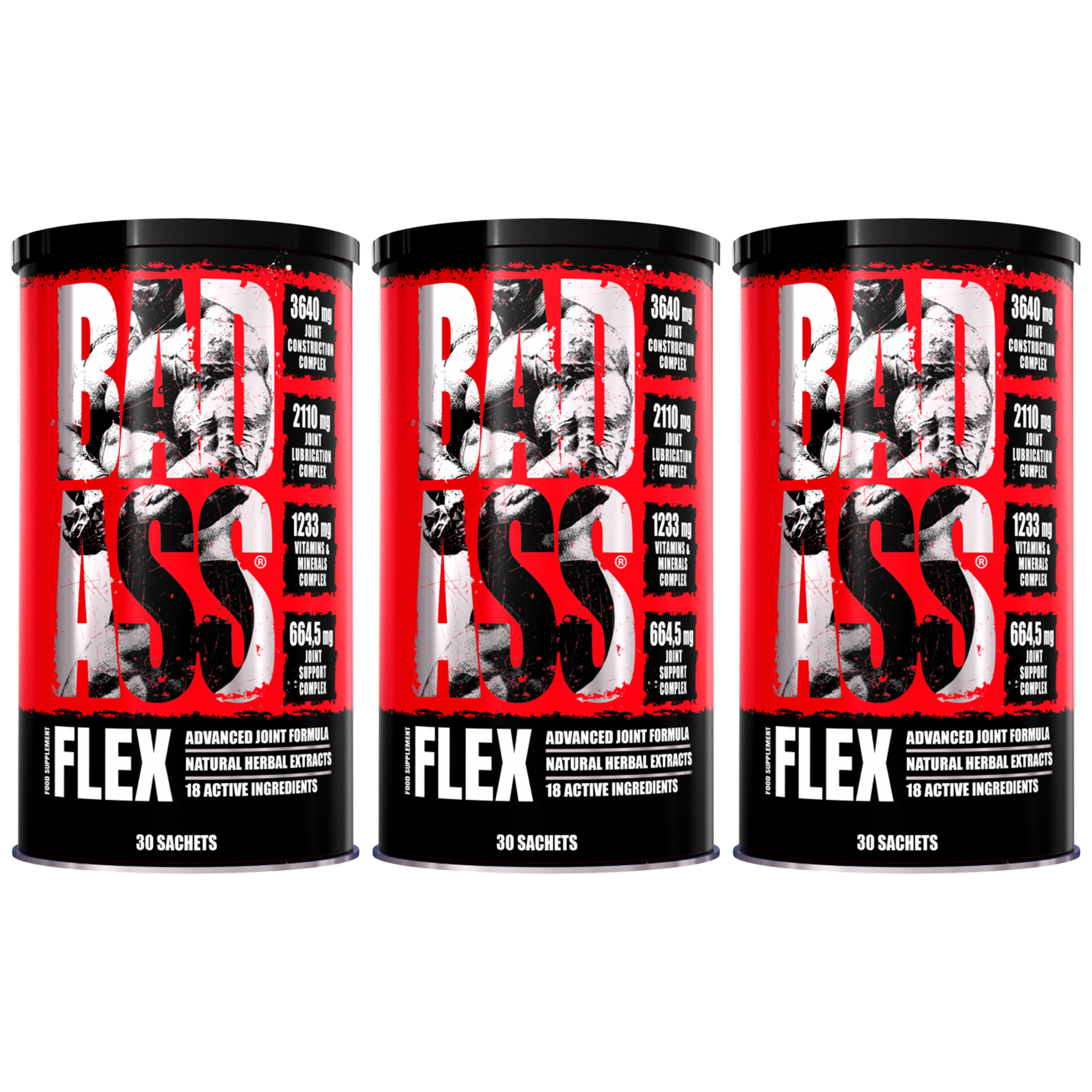 BAD ASS Bad Ass Flex - 3x 30 sachets