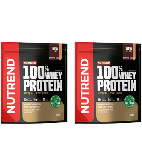 NUTREND 100% Whey Protein - 2x 1000g