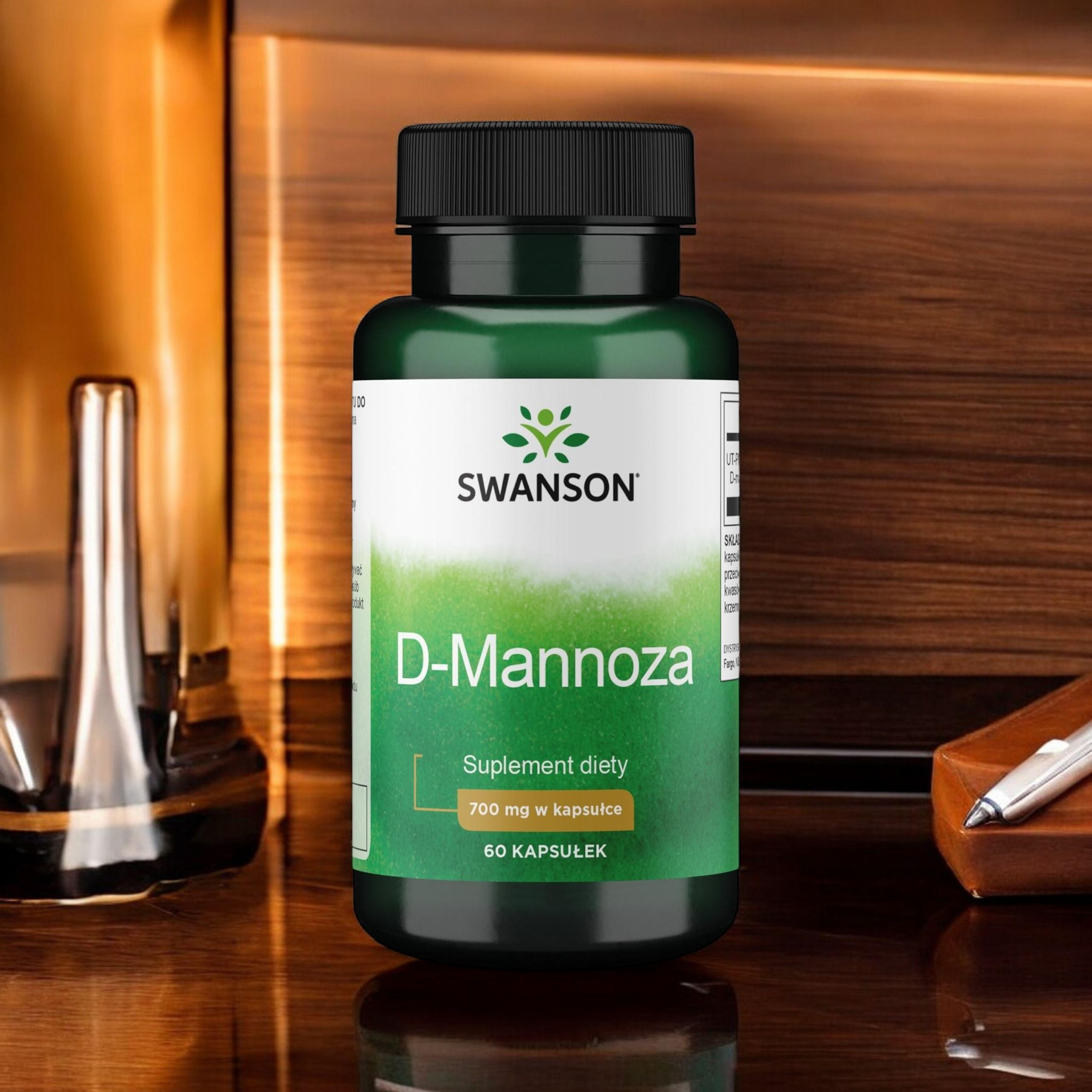 SWANSON - D-Mannoza 700mg - 3x 60vcaps.
