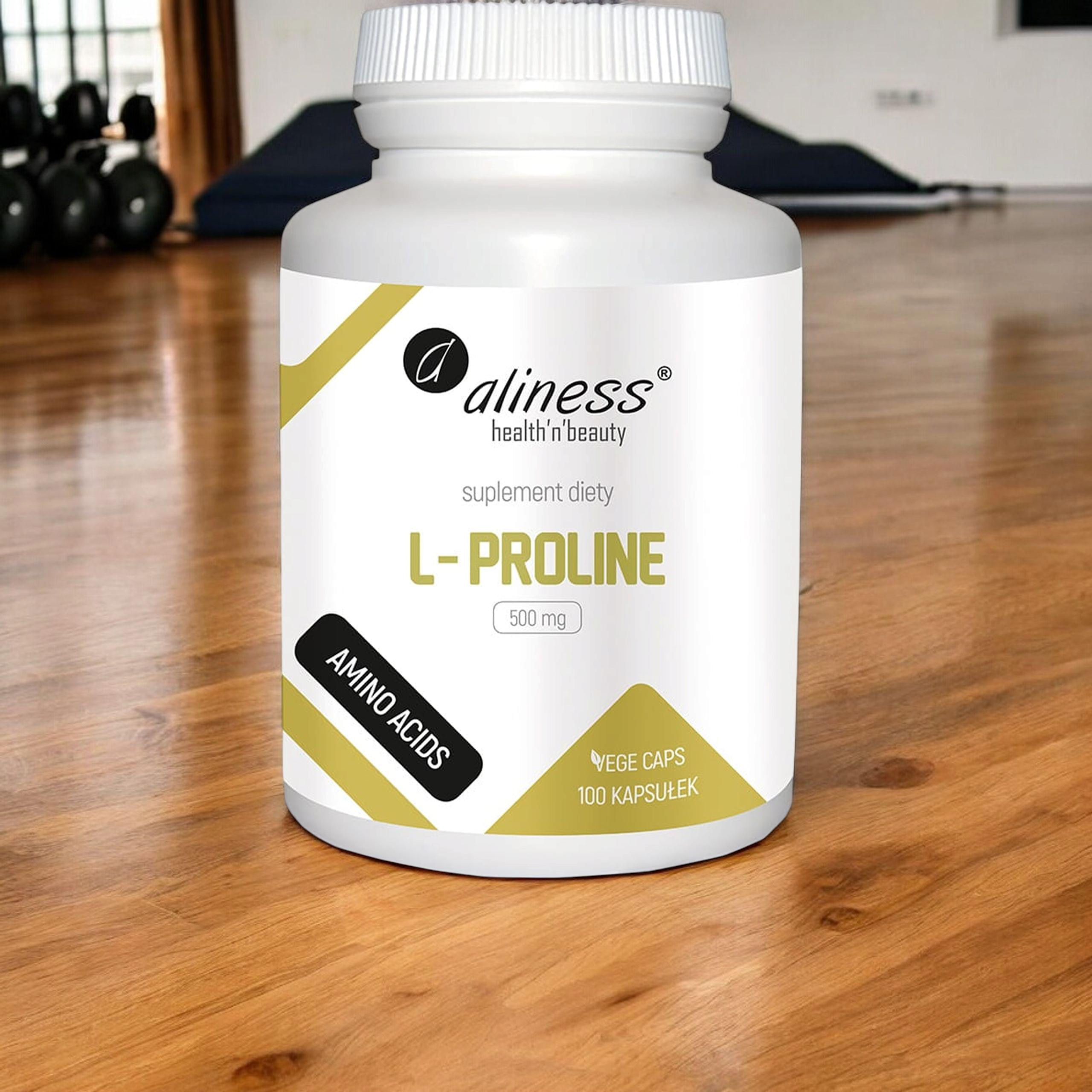 ALINESS - L-Proline 500mg - 3x 100vcaps.