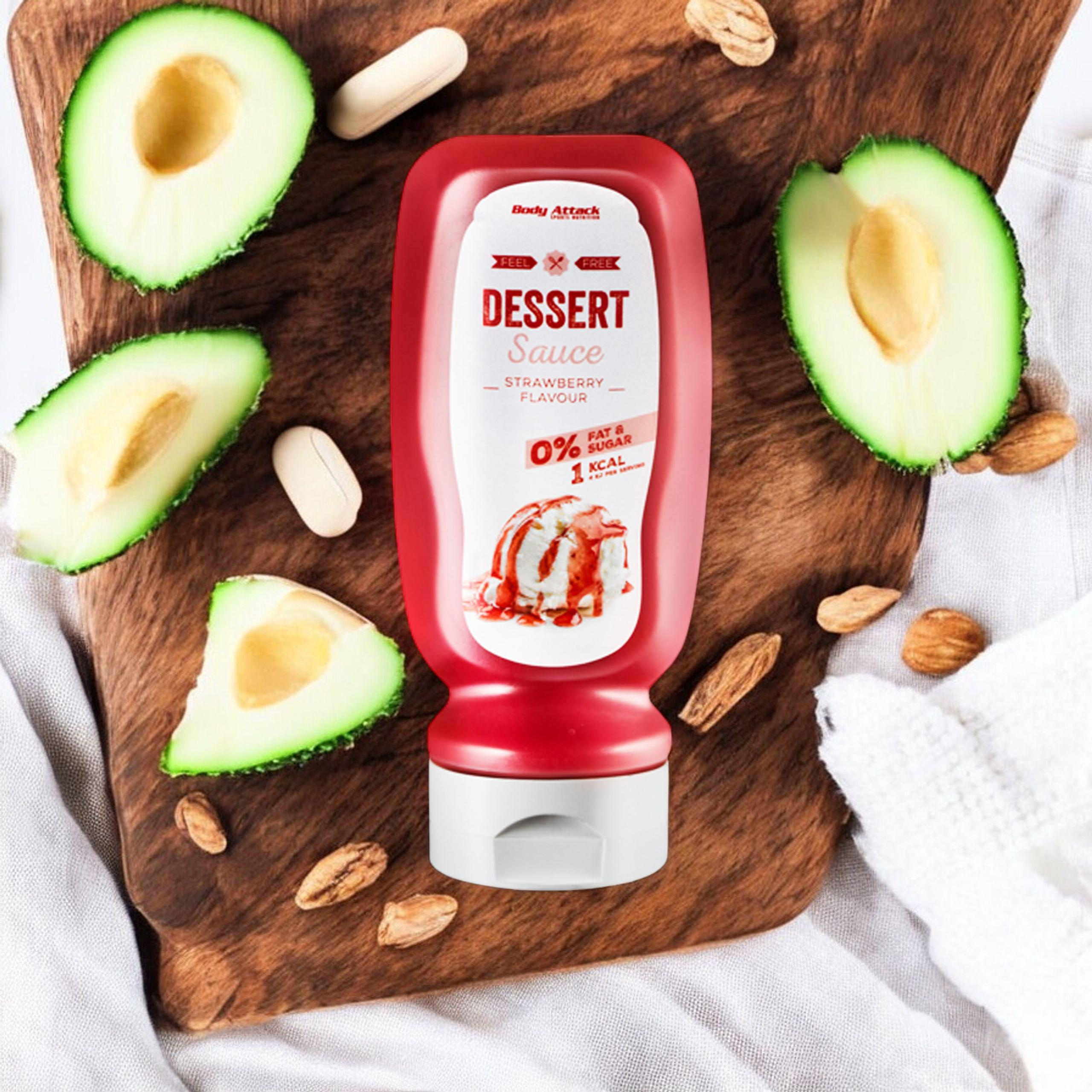 BODY ATTACK Dessert Sauce Strawberry Flavour - 2x 320ml