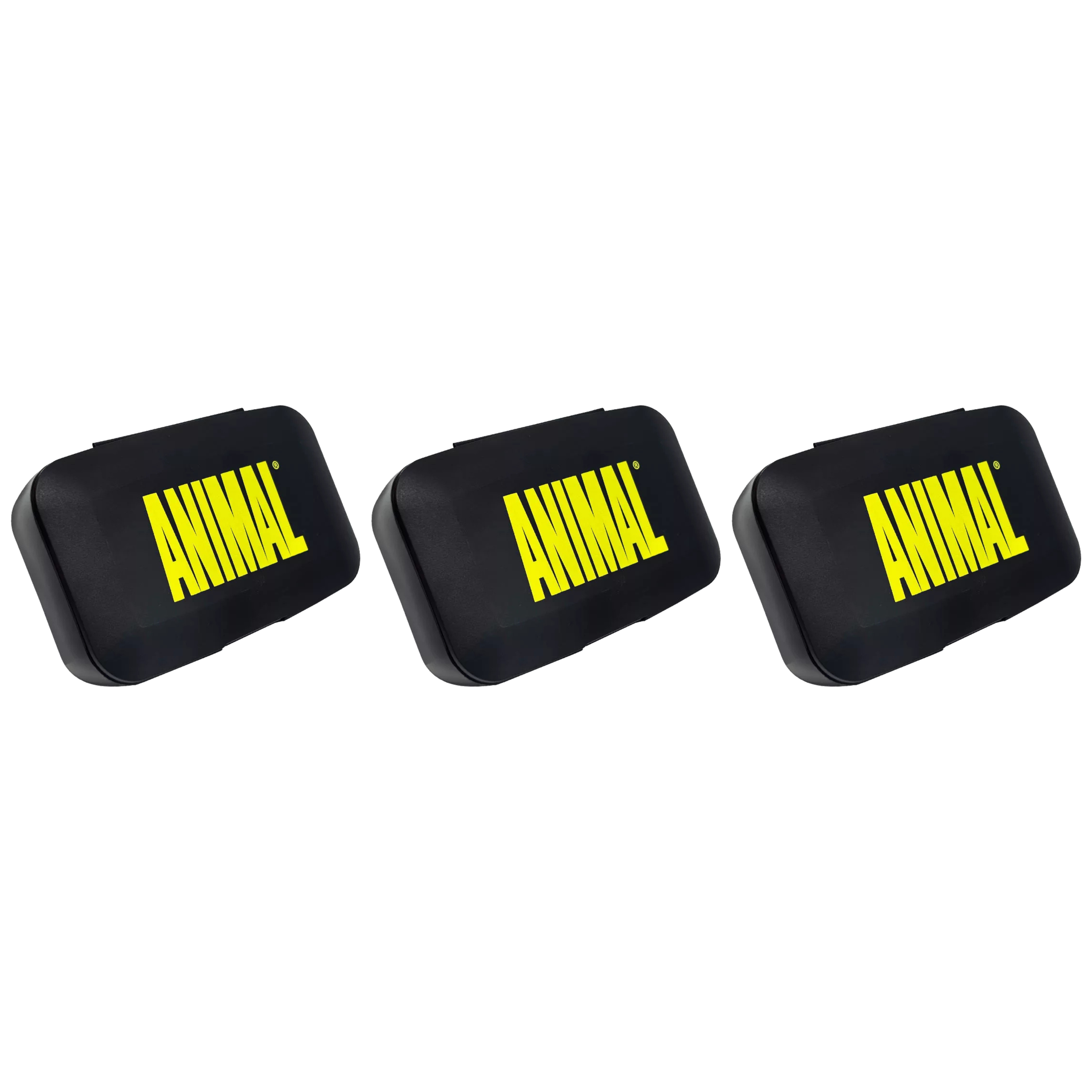UNIVERSAL - Pill Box Animal - 3x Black Lime