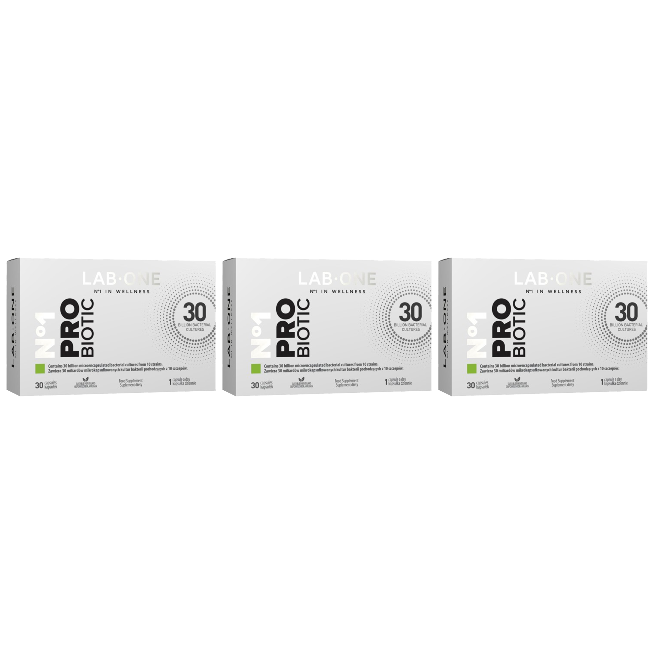 LAB ONE ProBiotic - 3x 30caps.