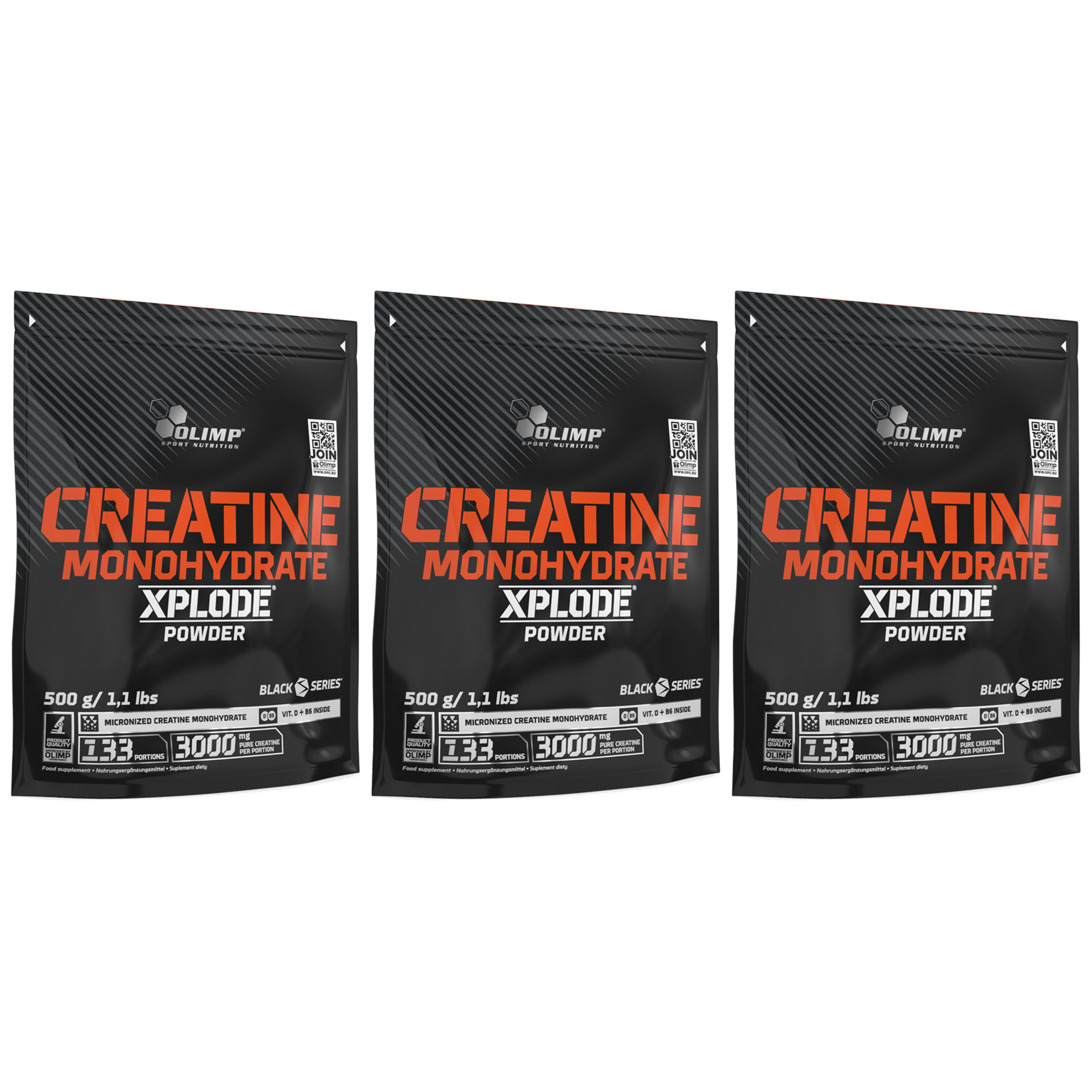 OLIMP Creatine Monohydrate Xplode (W) - 3x 500g