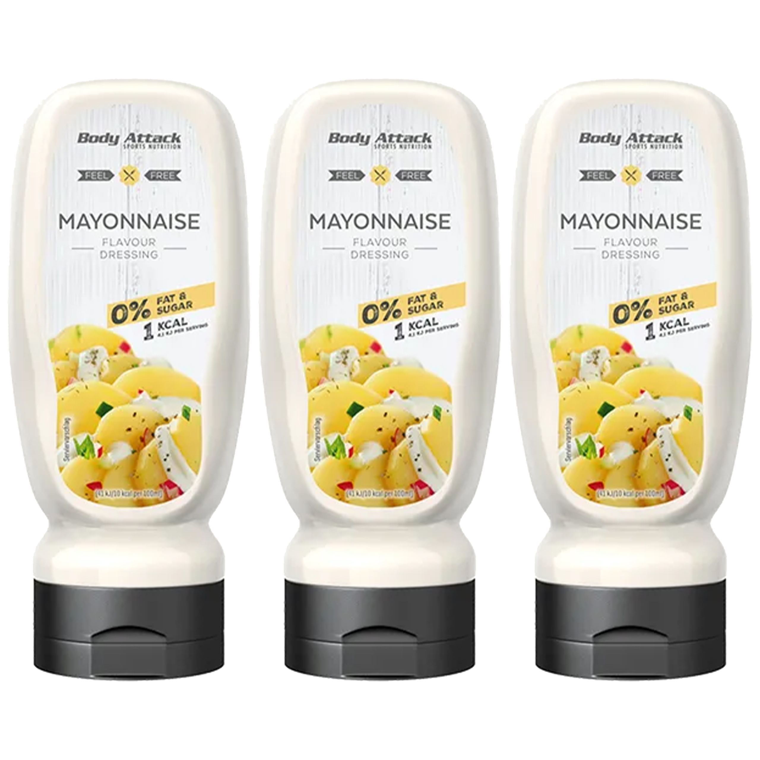 BODY ATTACK Mayonnaise Dressing - 3x 320 ml