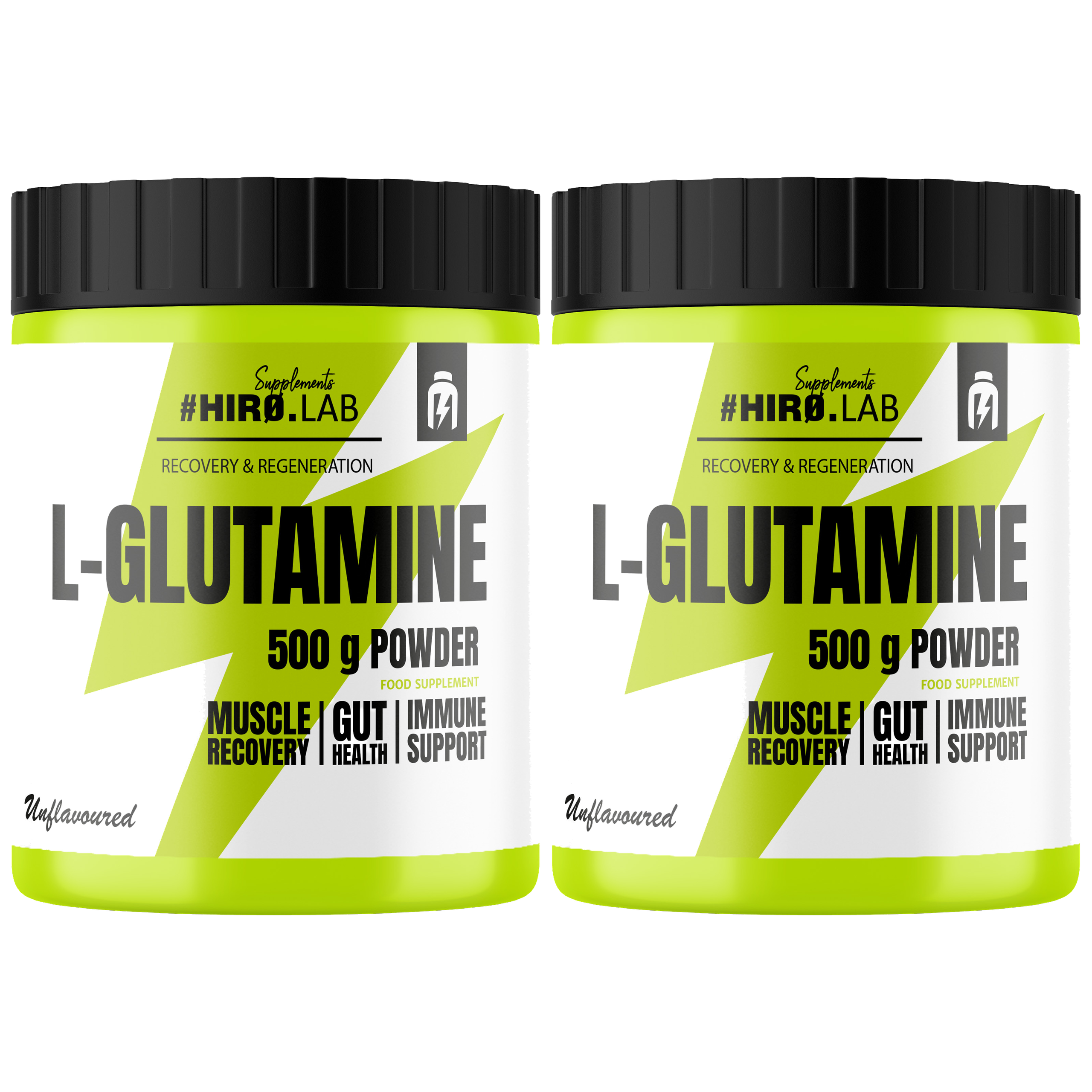 Hiro.Lab Glutamine - 2x 500g - Unflavored