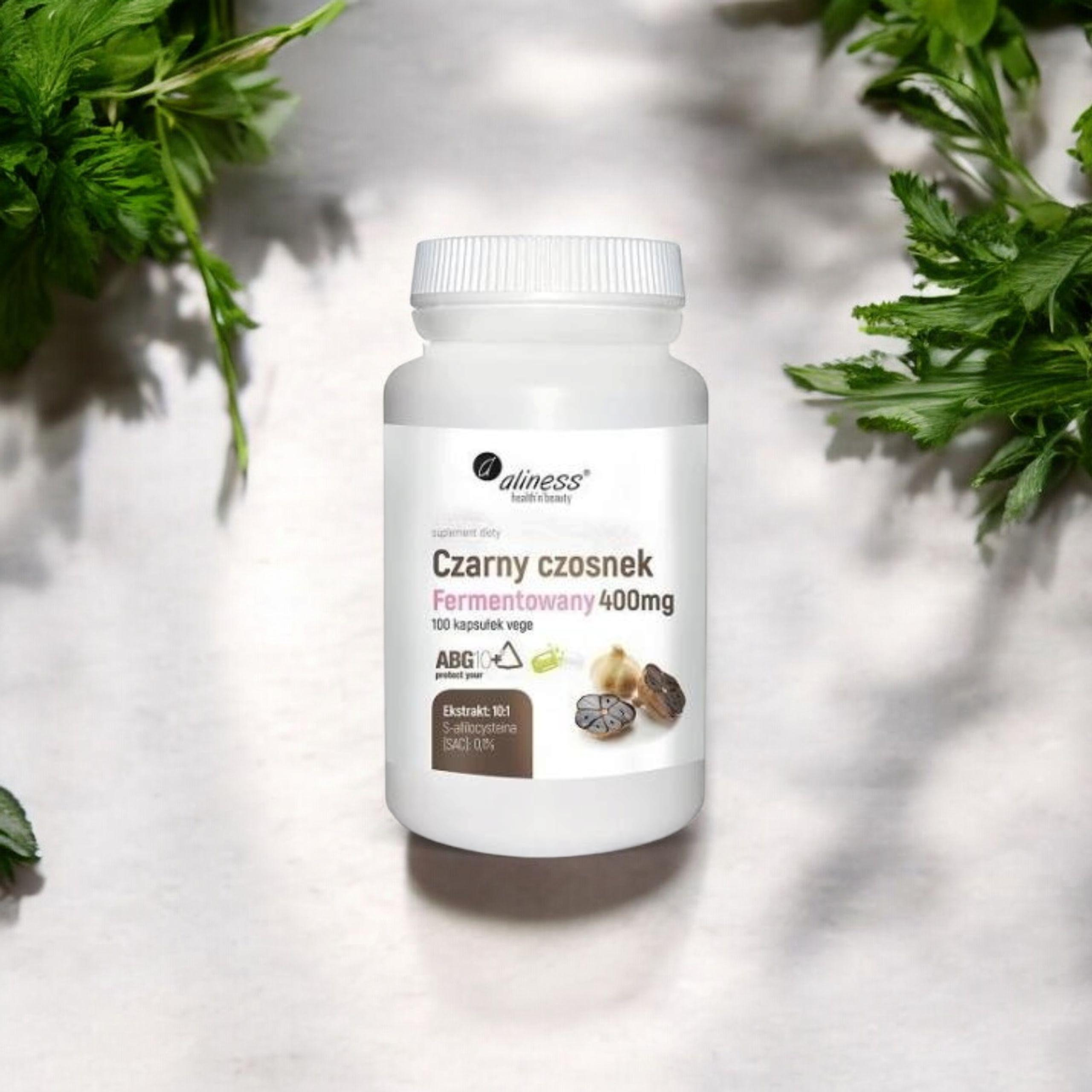 ALINESS - Czarny Czosnek Fermentowany 400mg - 100vcaps.