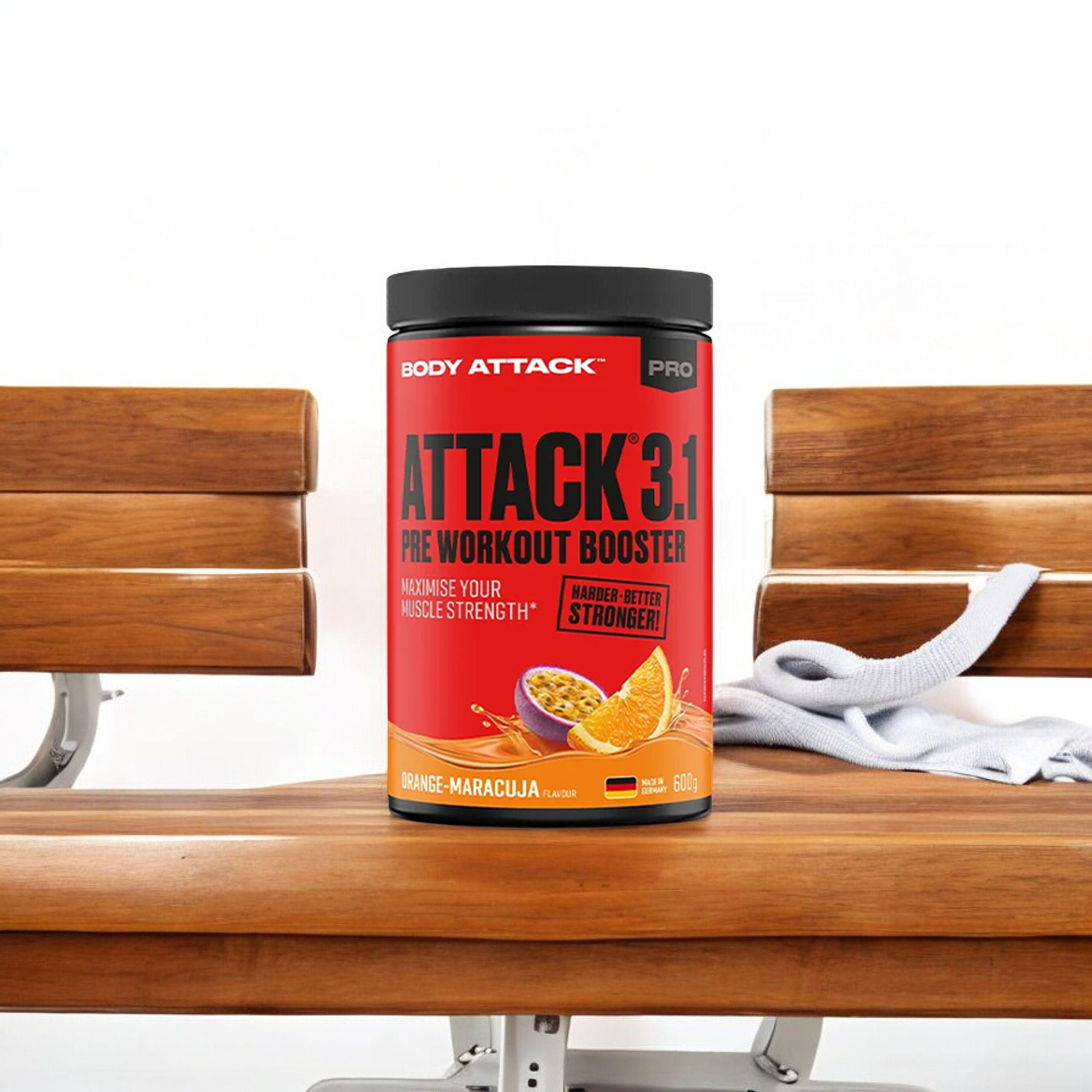 BODY ATTACK Attack 3.1 Pre Workout Booster - 2x 600g