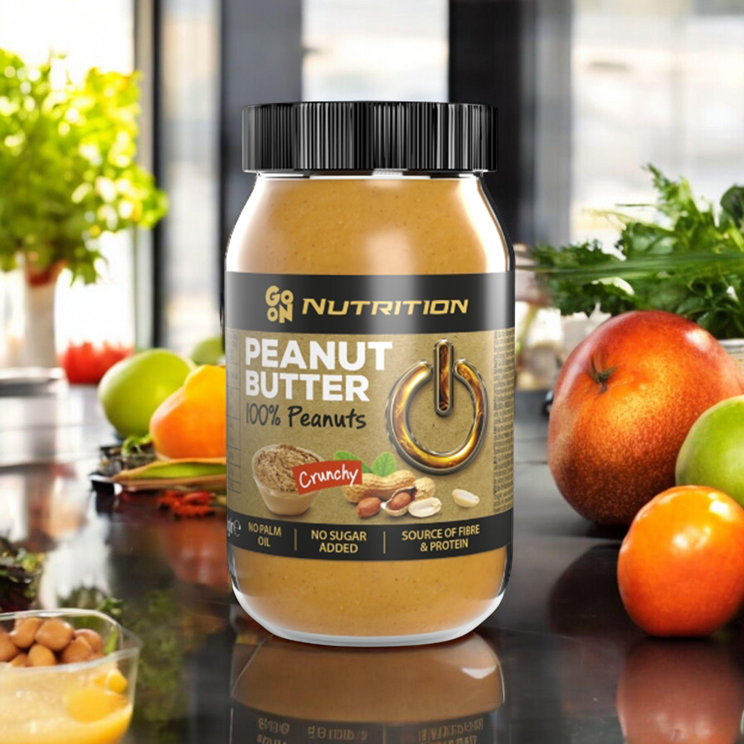 GO ON NUTRITION Peanut Cream 100% Peanuts - 2x 900g - Krem orzechowy