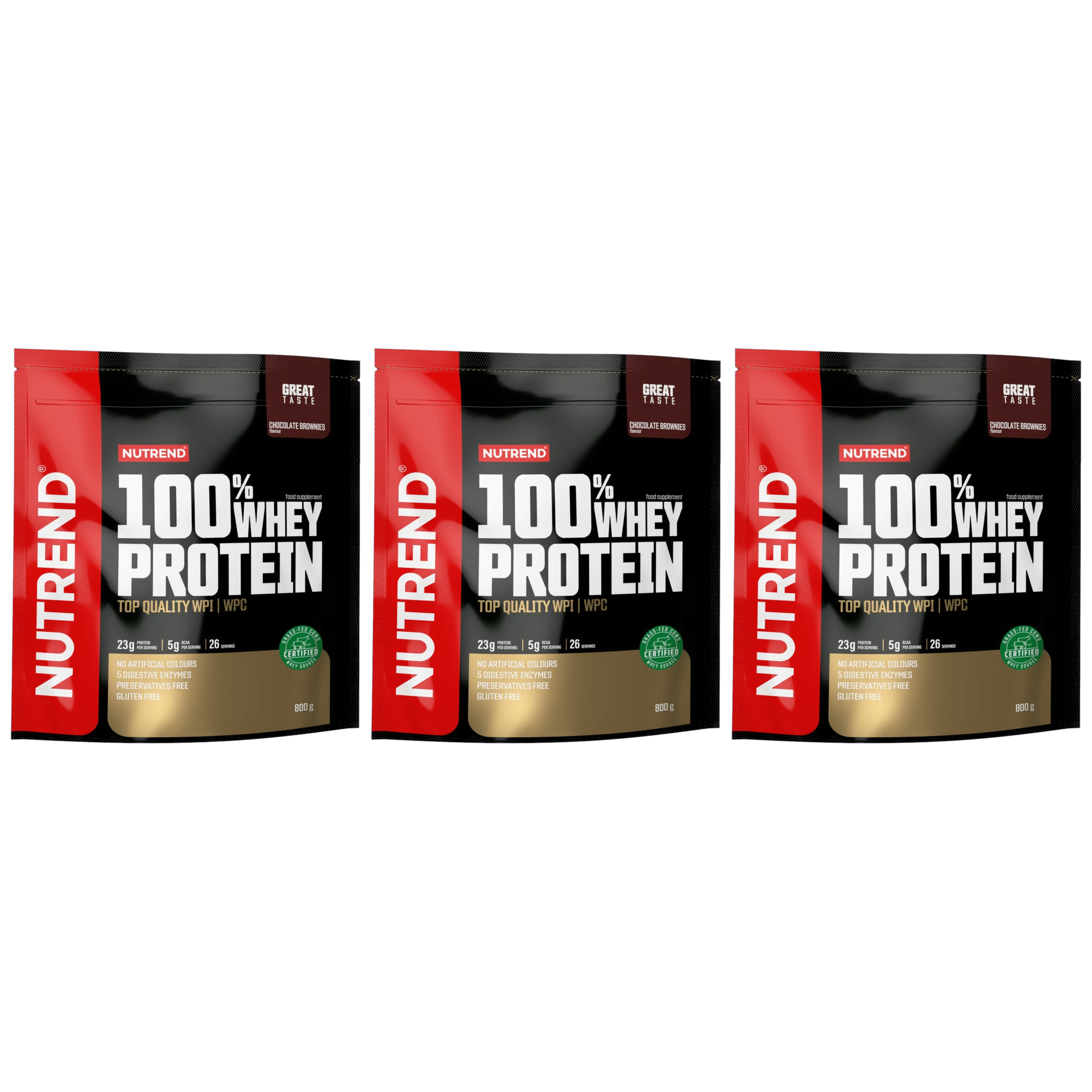 NUTREND - 100% Whey Protein - 3x 800g