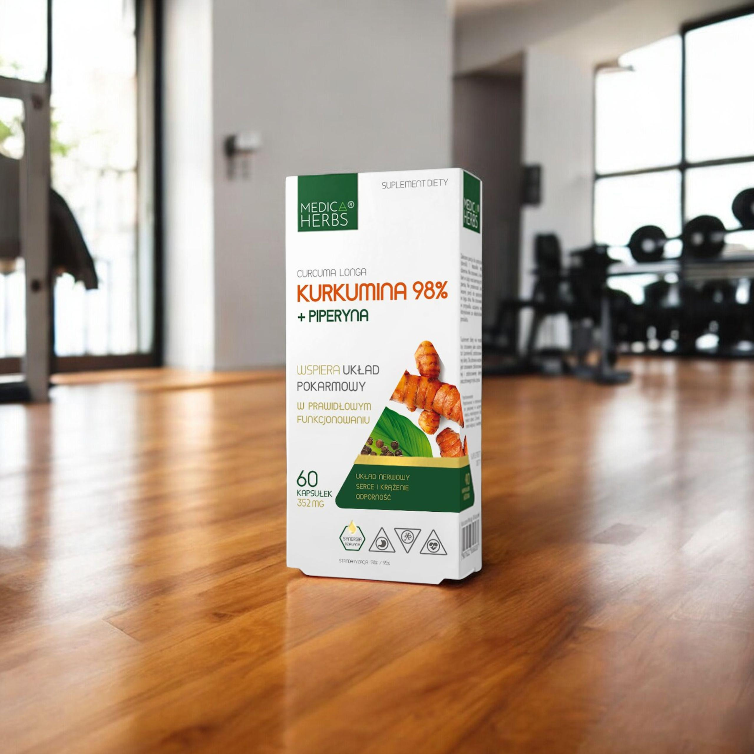MEDICA HERBS - Kurkumina 98% + Piperyna 60caps.