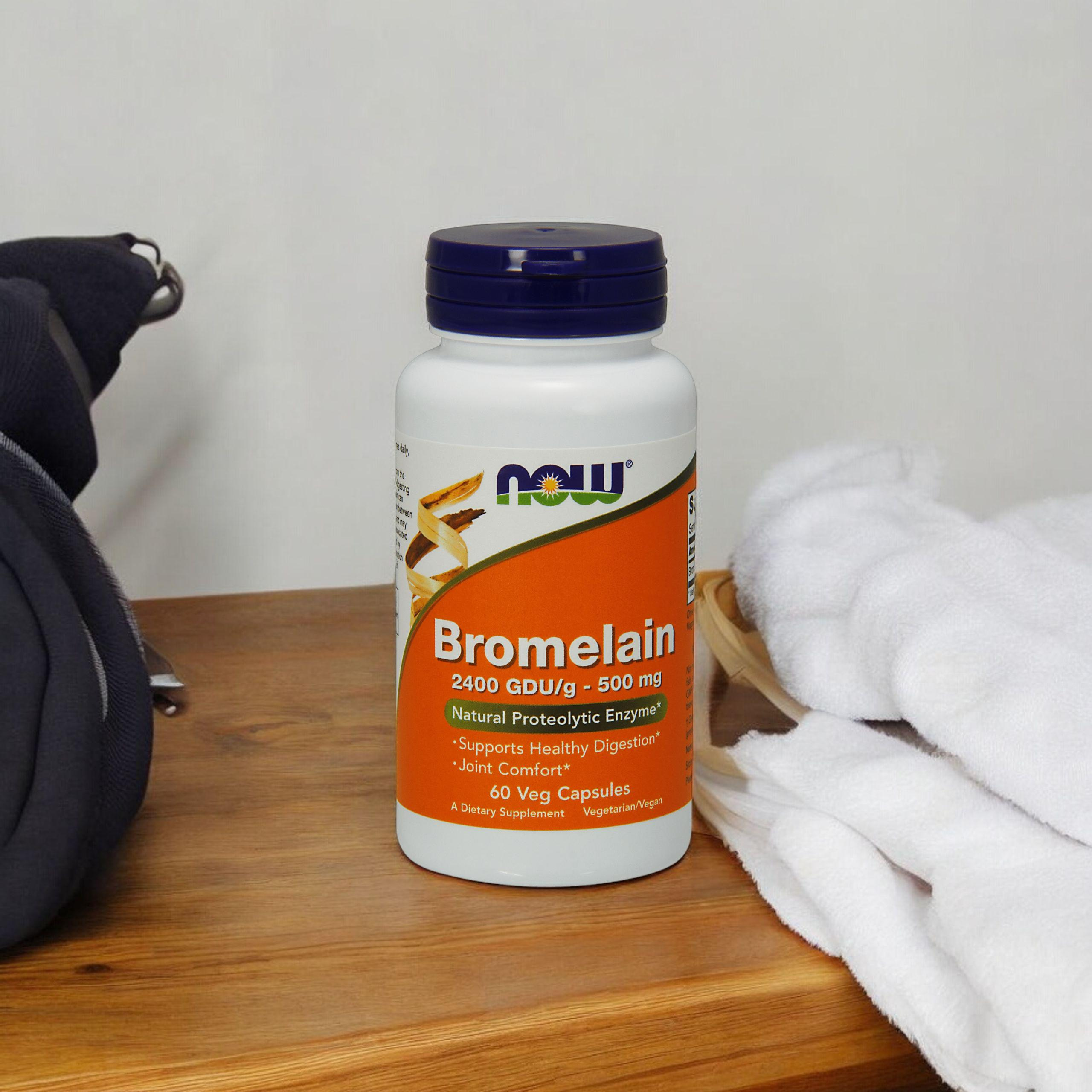 NOW Bromelain (Bromelina) - 3x 60vcaps