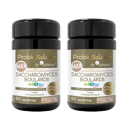 ALINESS - ProbioBALANCE Max Saccharomyces Boulardii 5mld - 60vcaps. x2