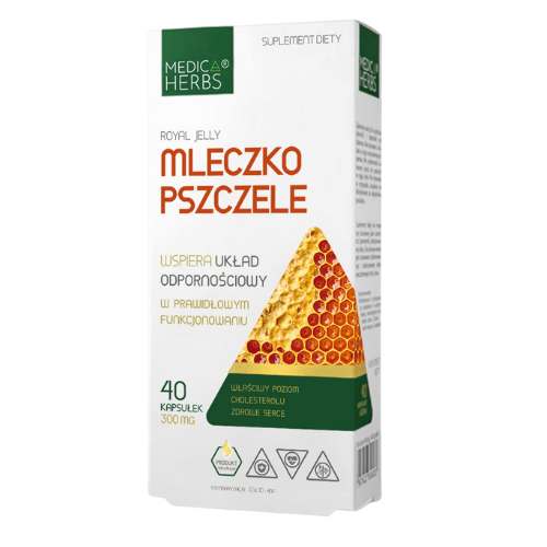MEDICA HERBS - Mleczko Pszczele 300mg - 2x 40caps.