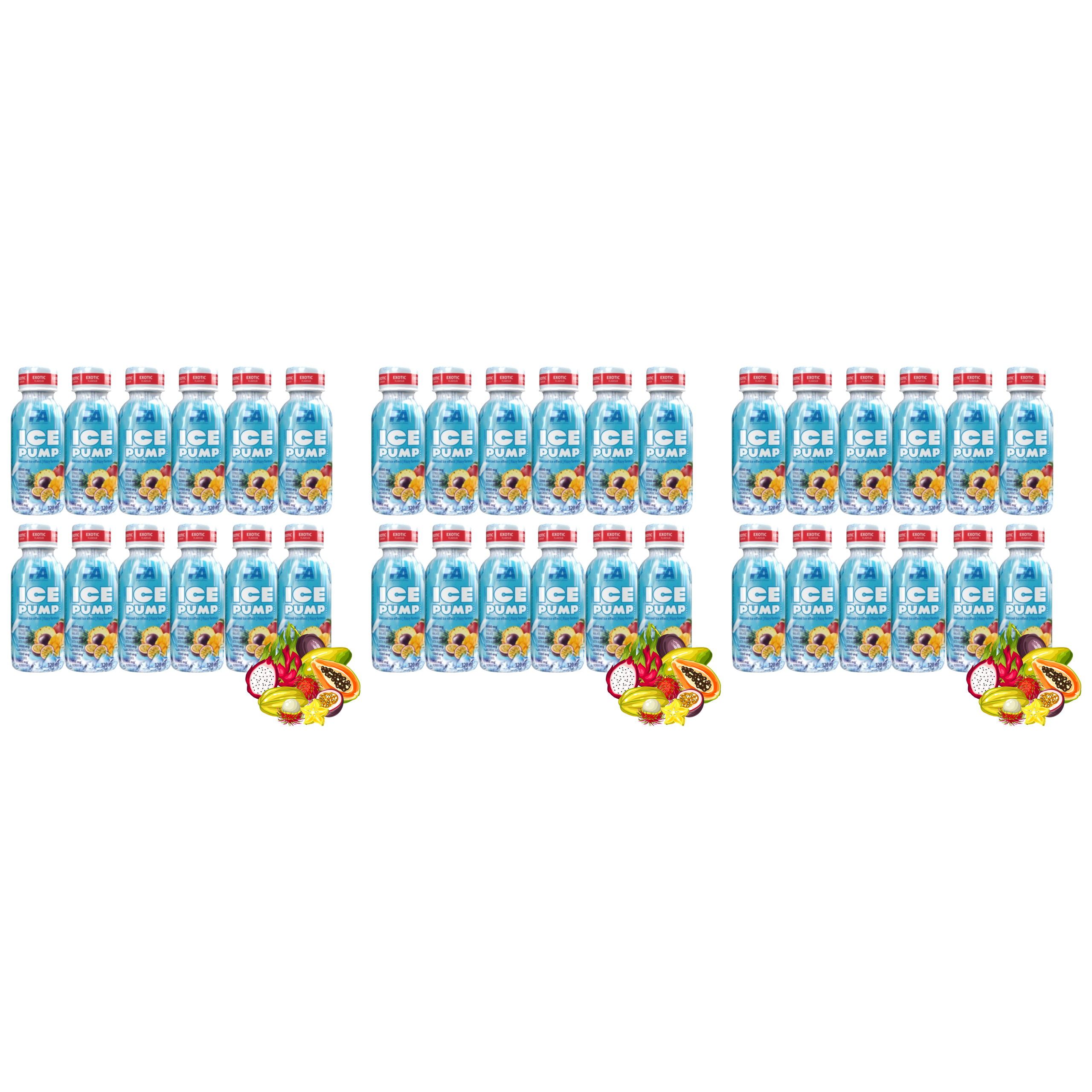 FITNESS AUTHORITY Ice Pump Shot - 12x 3x 120ml