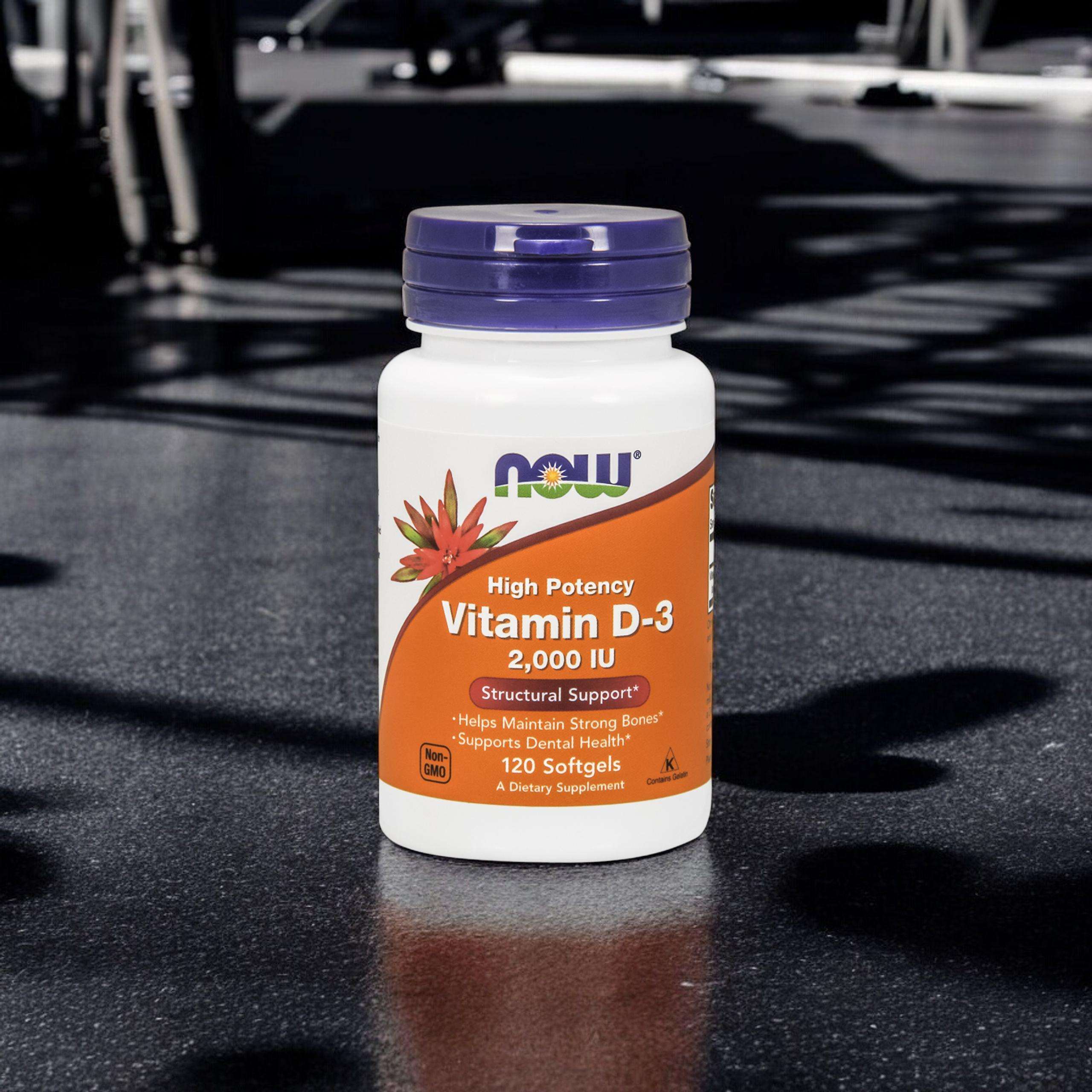 NOW Vitamin D3 2000IU - 120softgels