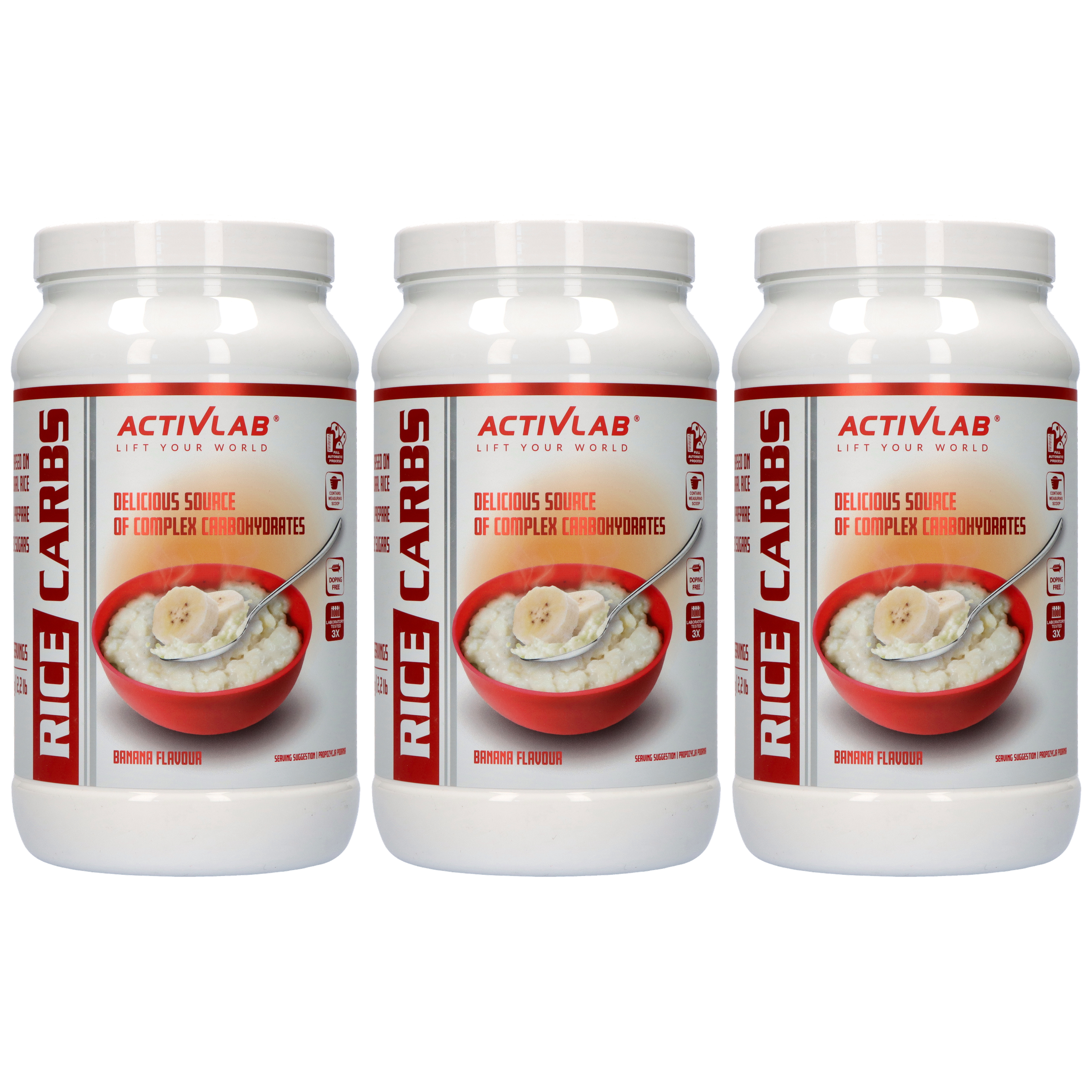 ACTIVLAB Rice Carbs - 3x 1000g - Kleik Ryżowy