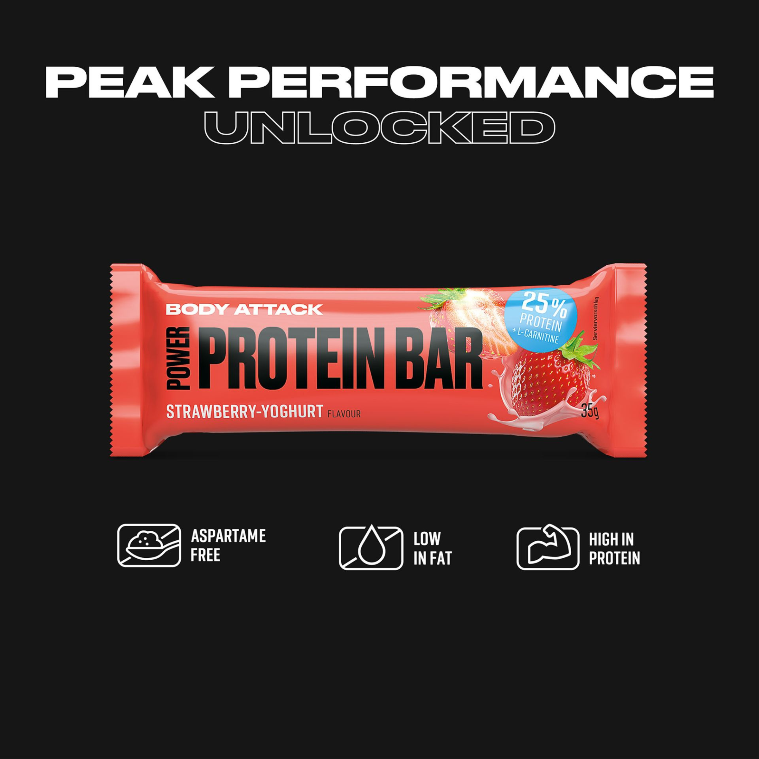BODY ATTACK - Baton Power Protein Bar - 24x 35g