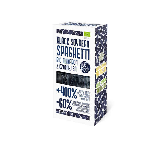 DIET FOOD Black Soybean Spaghetti - 200g - Makaron Dietetyczny
