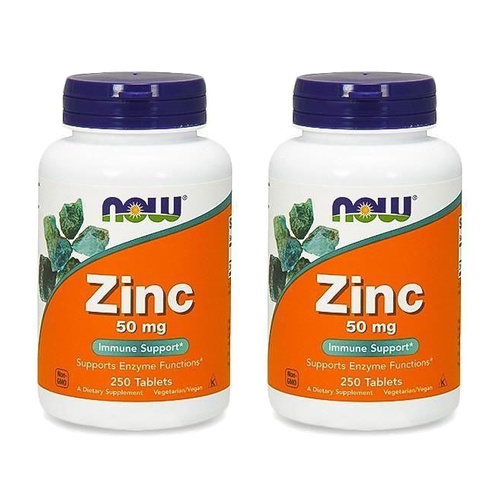 NOW Zinc 50mg - 2x 250tabs