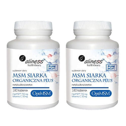 ALINESS MSM Siarka Organiczna PLUS - 2x 180tabs
