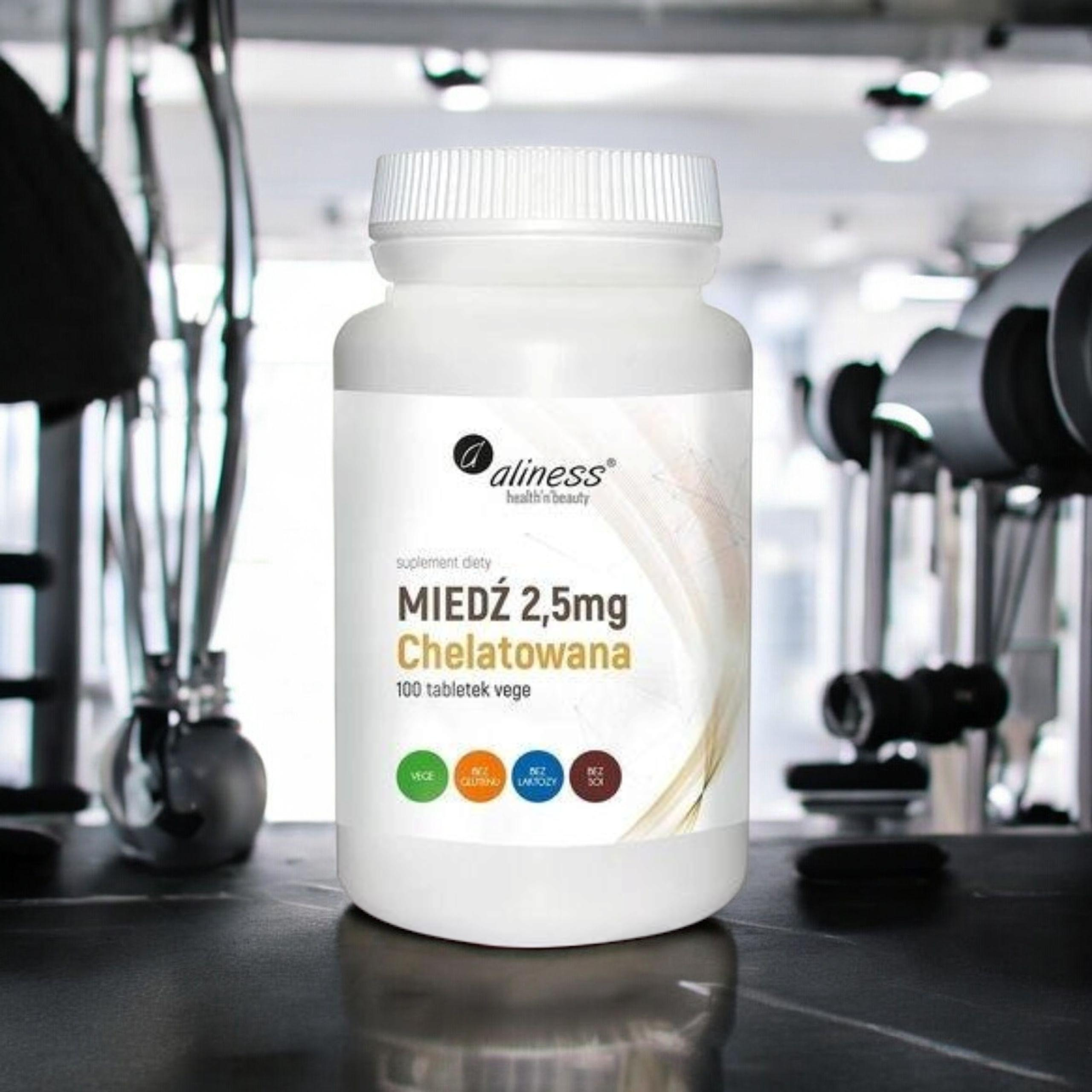 ALINESS - Miedź Chelatowana 2,5mg - 100tabs.