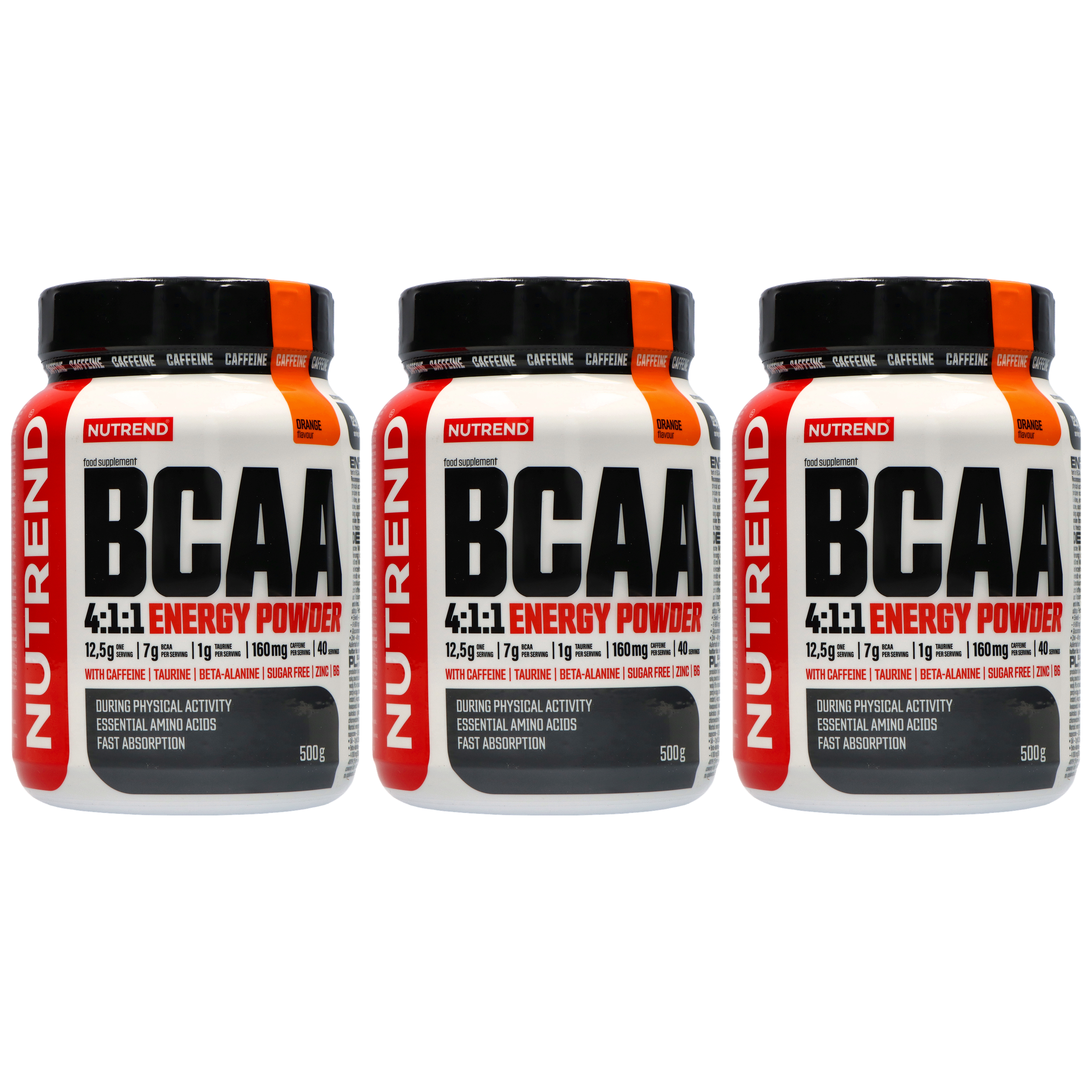 NUTREND BCAA Energy Powder 4:1:1 - 3x 500g