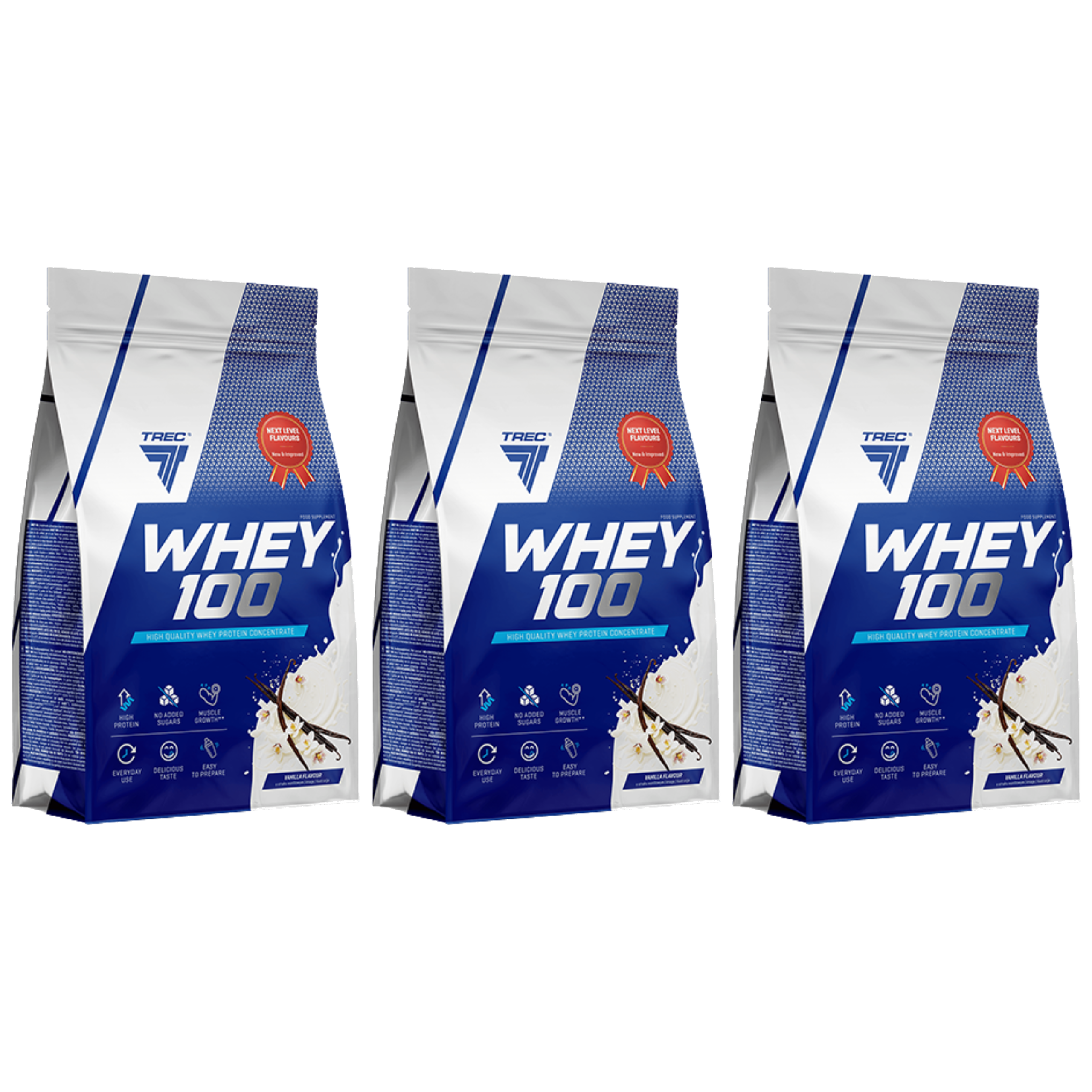 TREC Whey 100 - 3x 900g