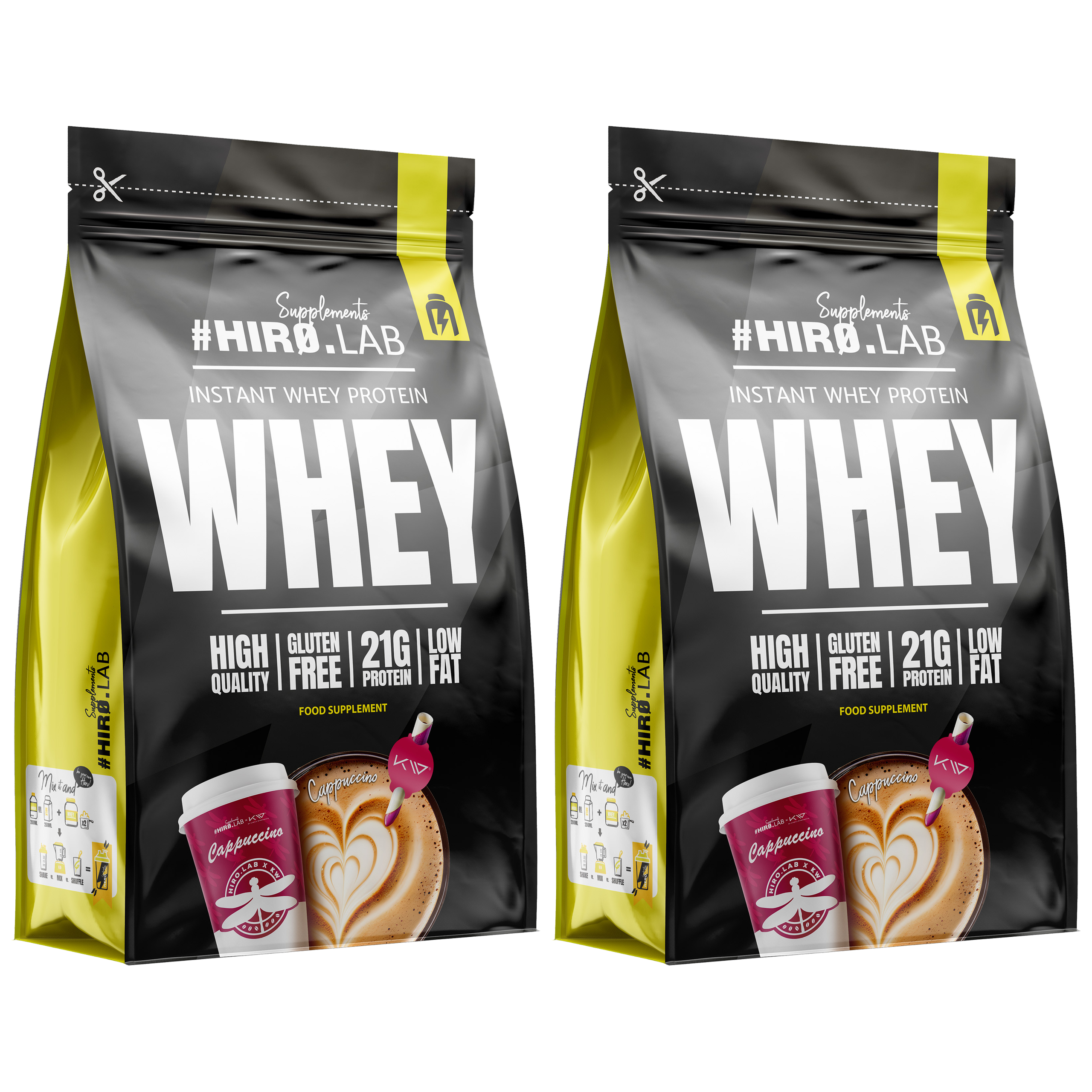 HIRO.LAB X KW Instant Whey Protein - 2x 750g