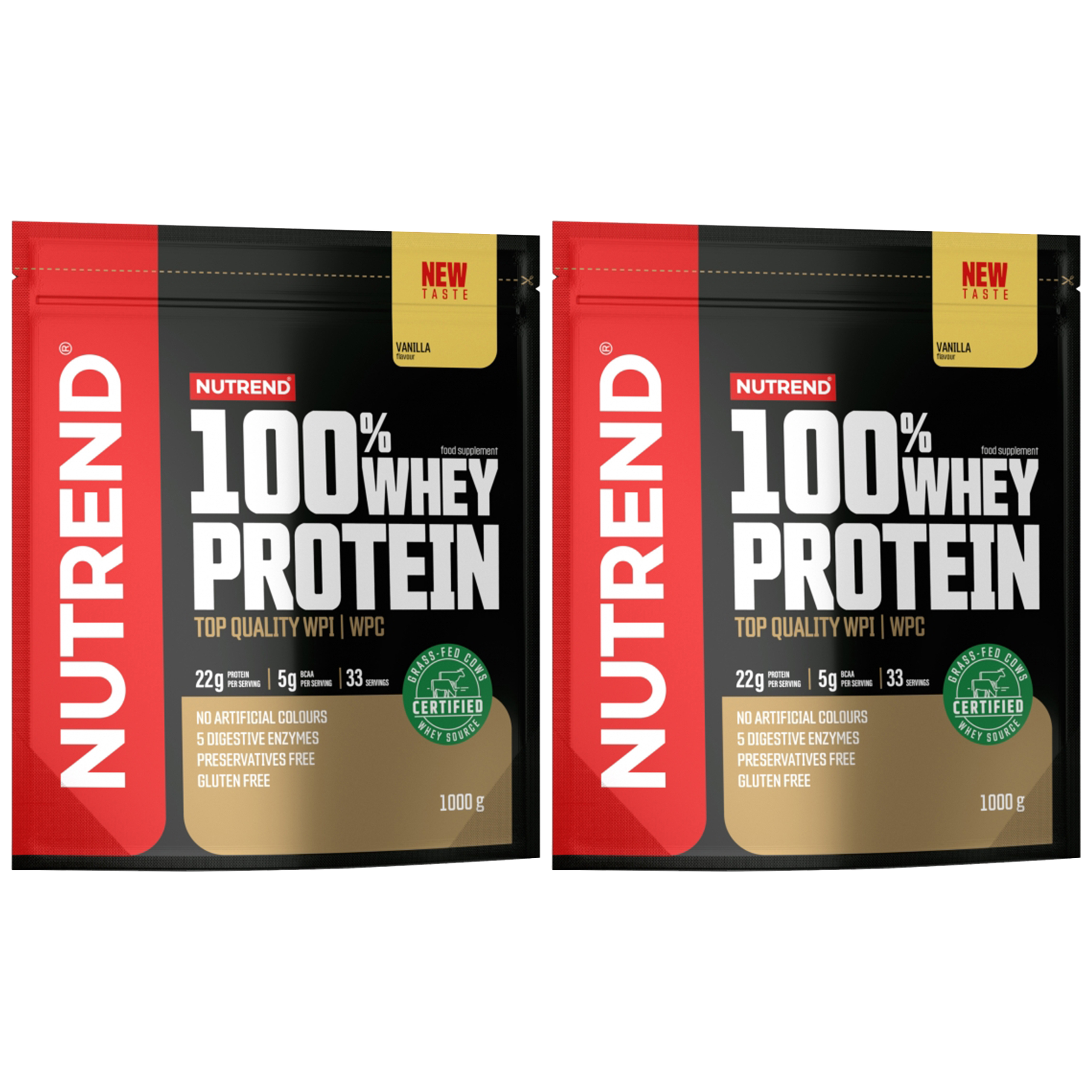 NUTREND 100% Whey Protein - 2x 1000g