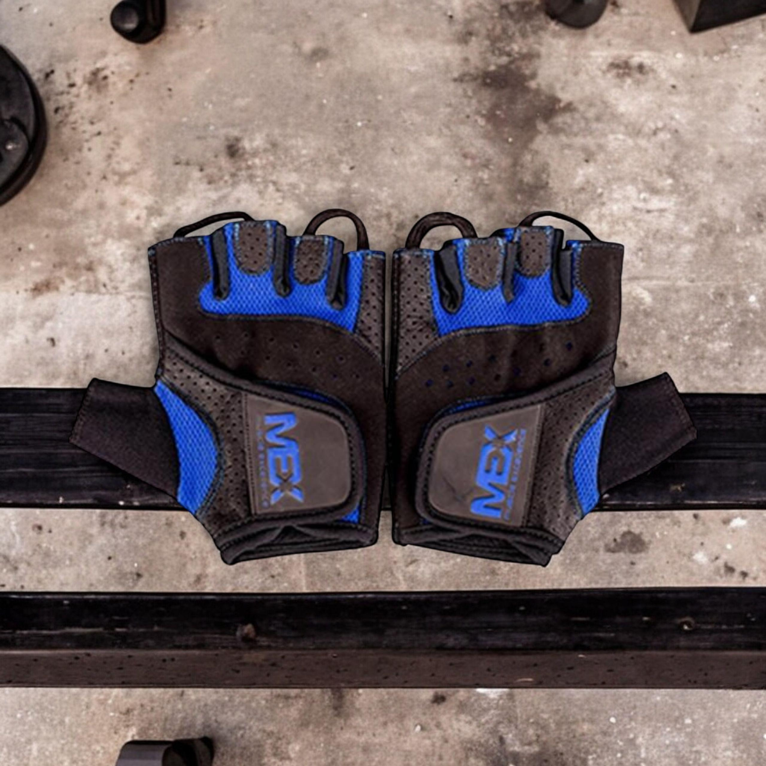 MEX NUTRITION - Rękawice M-Fit Blue - L