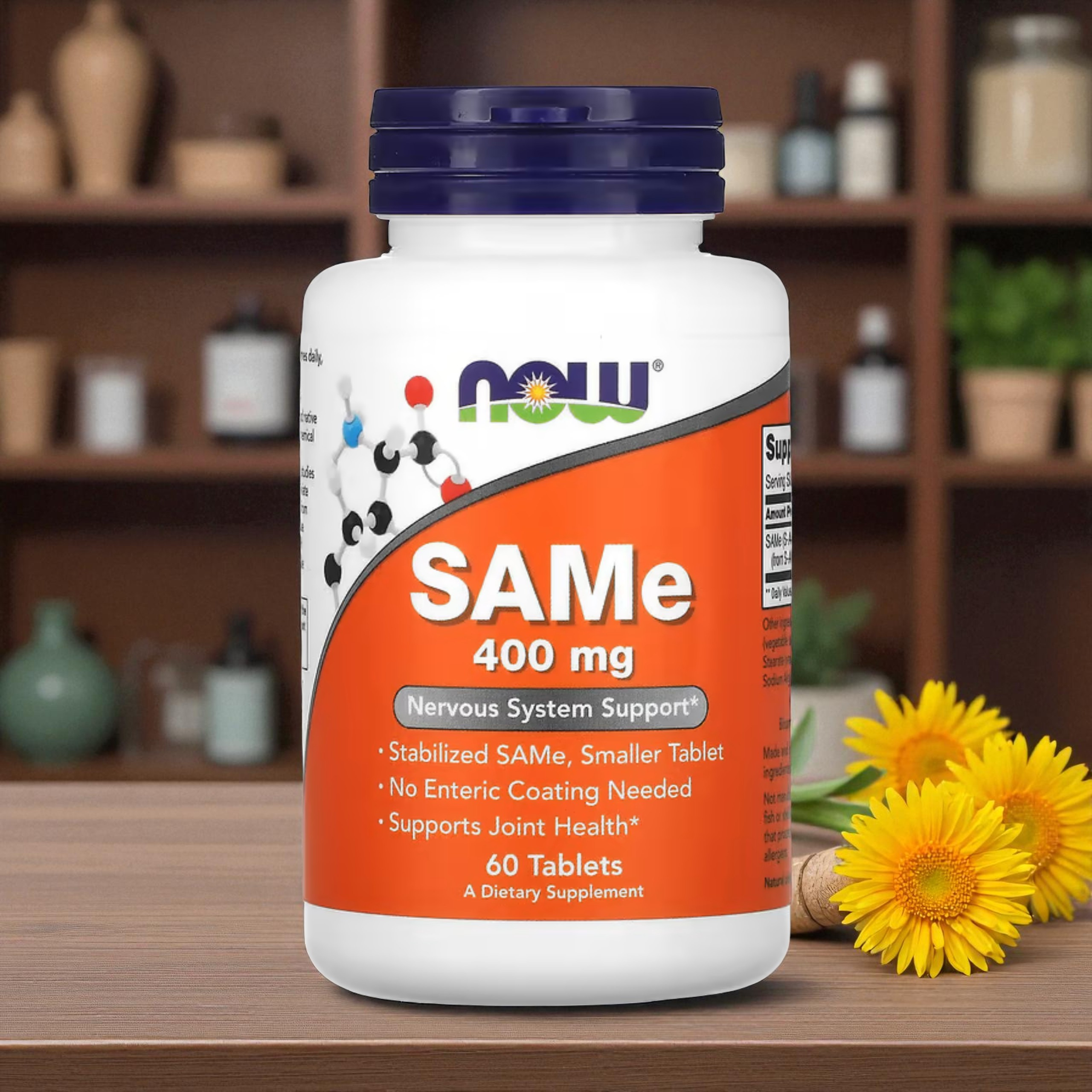 NOW - SAMe S-adenozylo L-metionina - 400mg - 3x 60tabs.