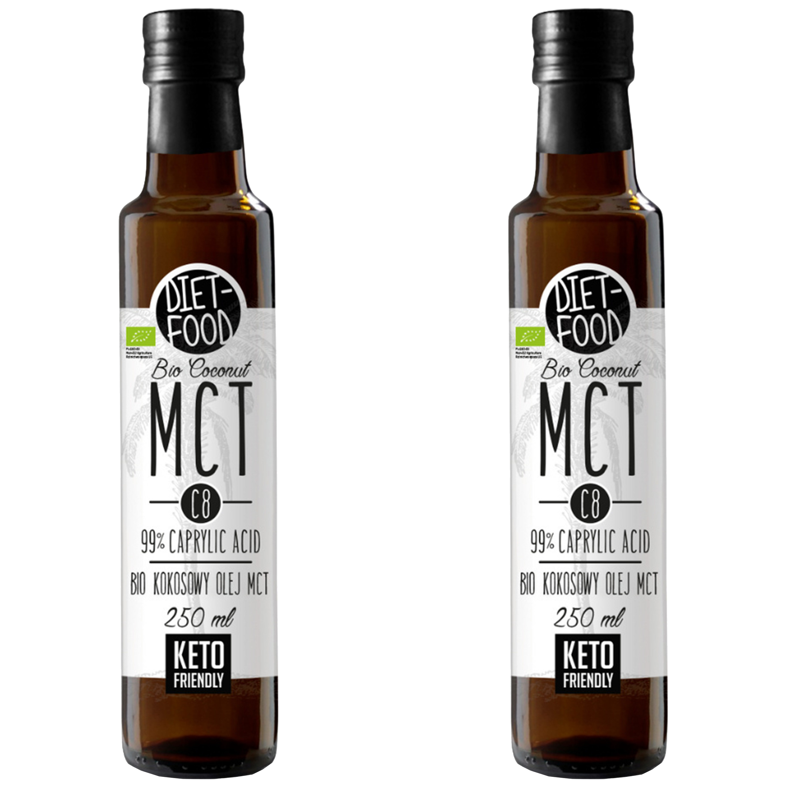 DIET FOOD BIO Kokosowy Olej MCT C8 - 2x 250ml