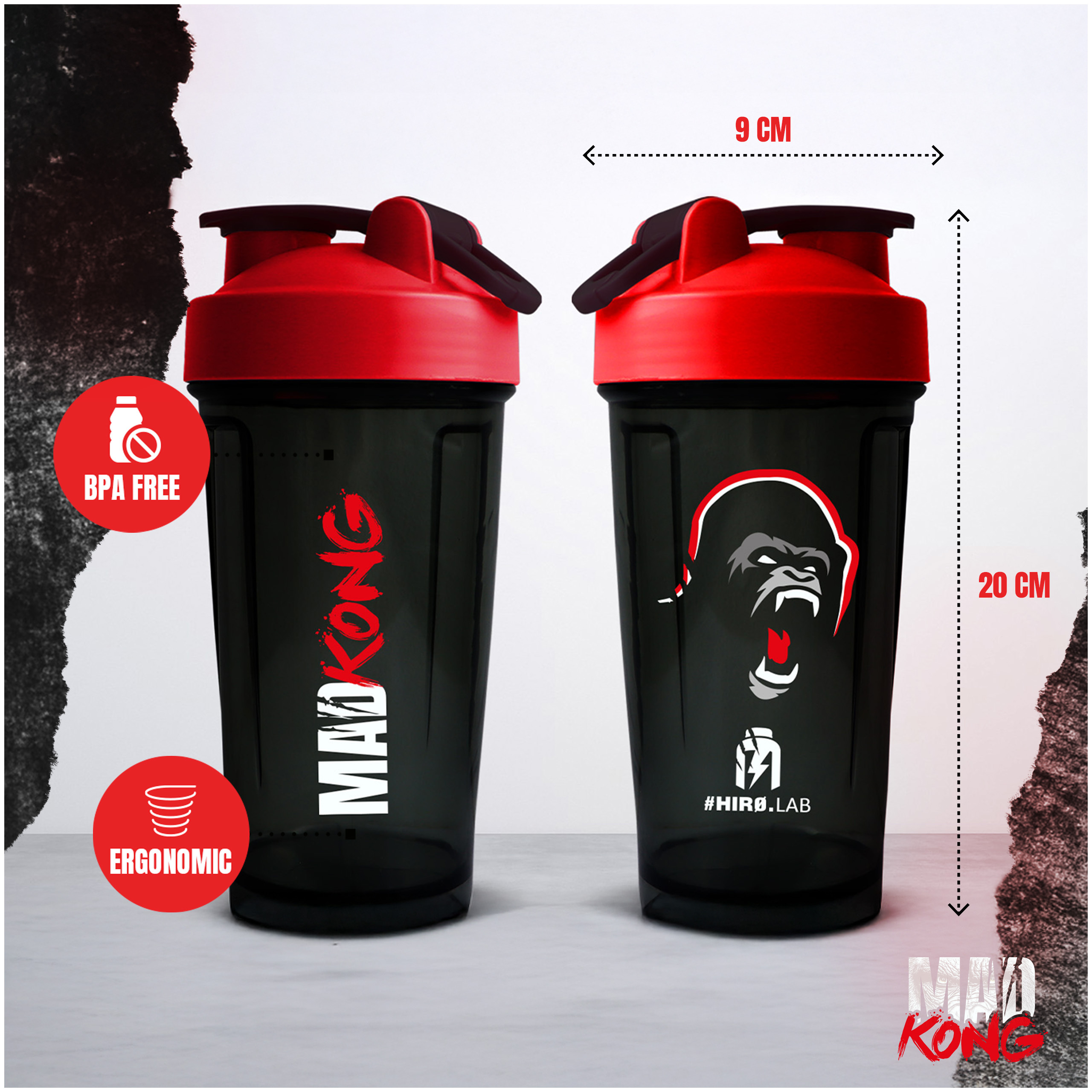 HIRO.LAB Shaker Mad Kong - 3x 500ml