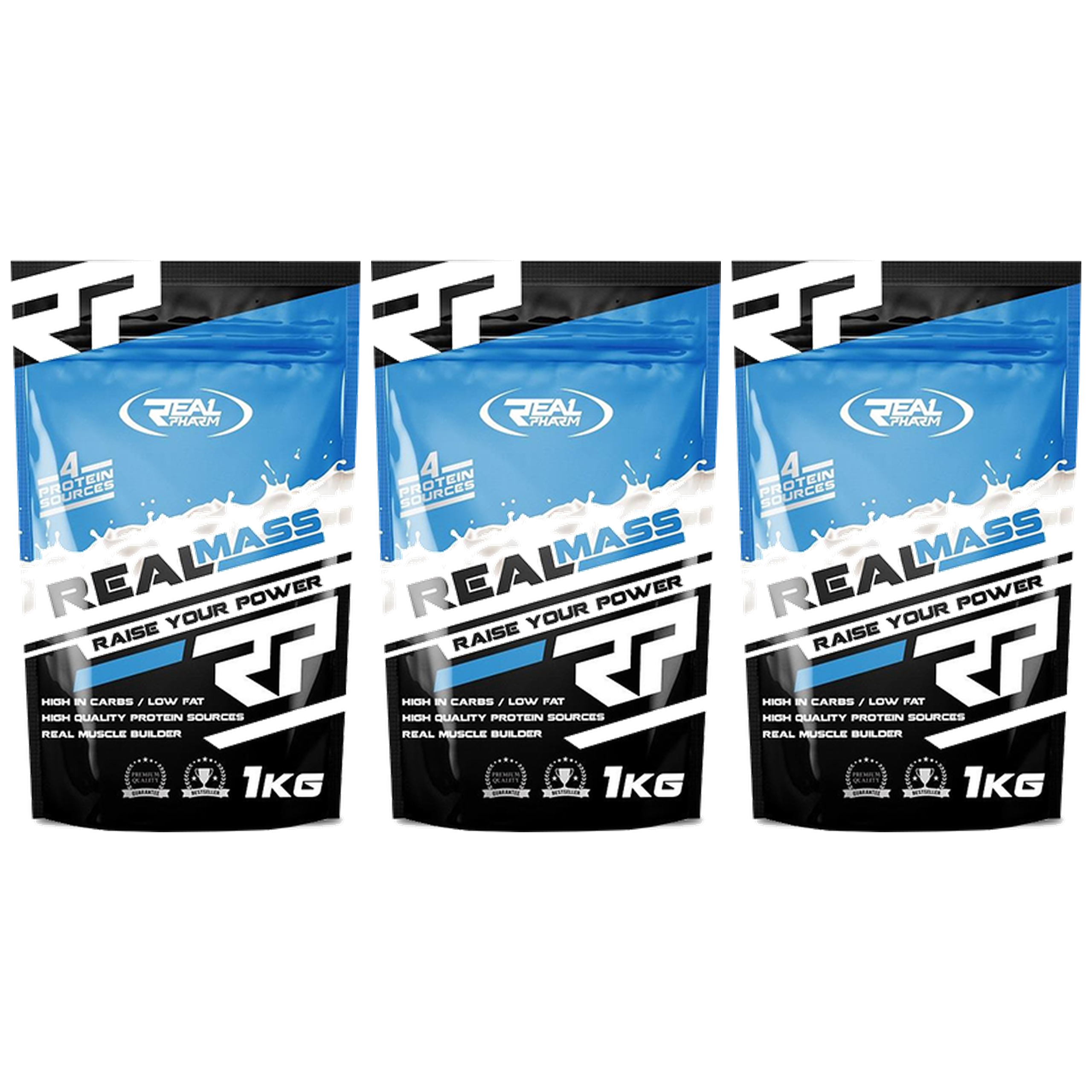 REAL PHARM Real Mass - 3x 1000g