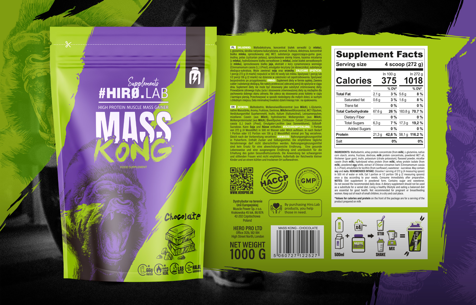 HIRO.LAB Mass Kong - 1000g