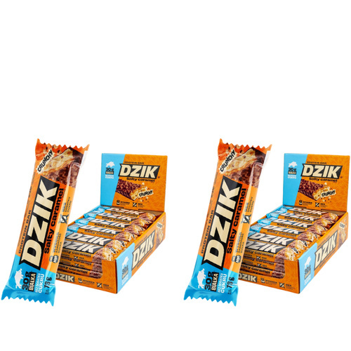 DZIK - Protein Bar Crunchy - 24x 2x 70g