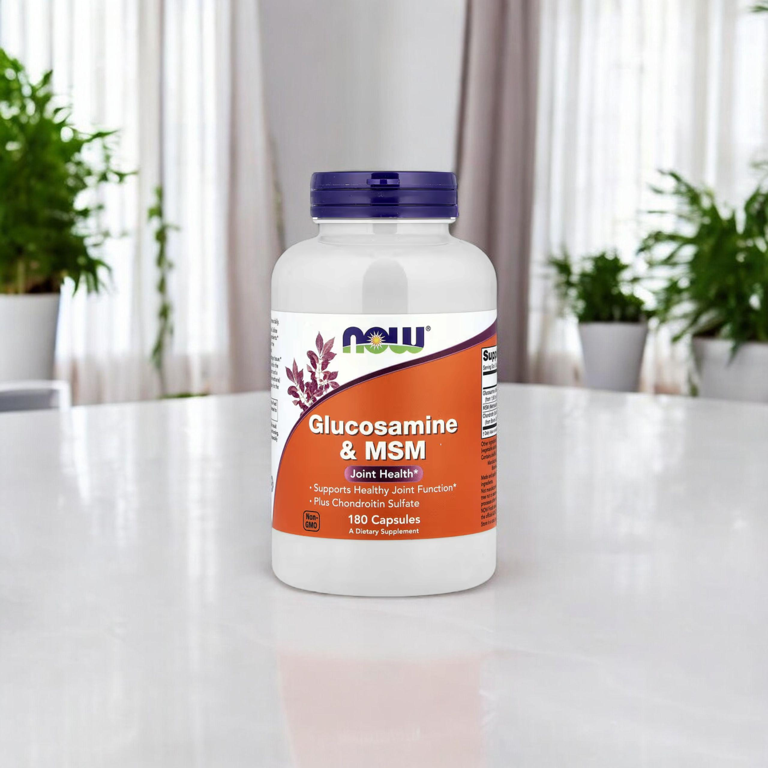 NOW Glucosamine & MSM - 3x 180caps