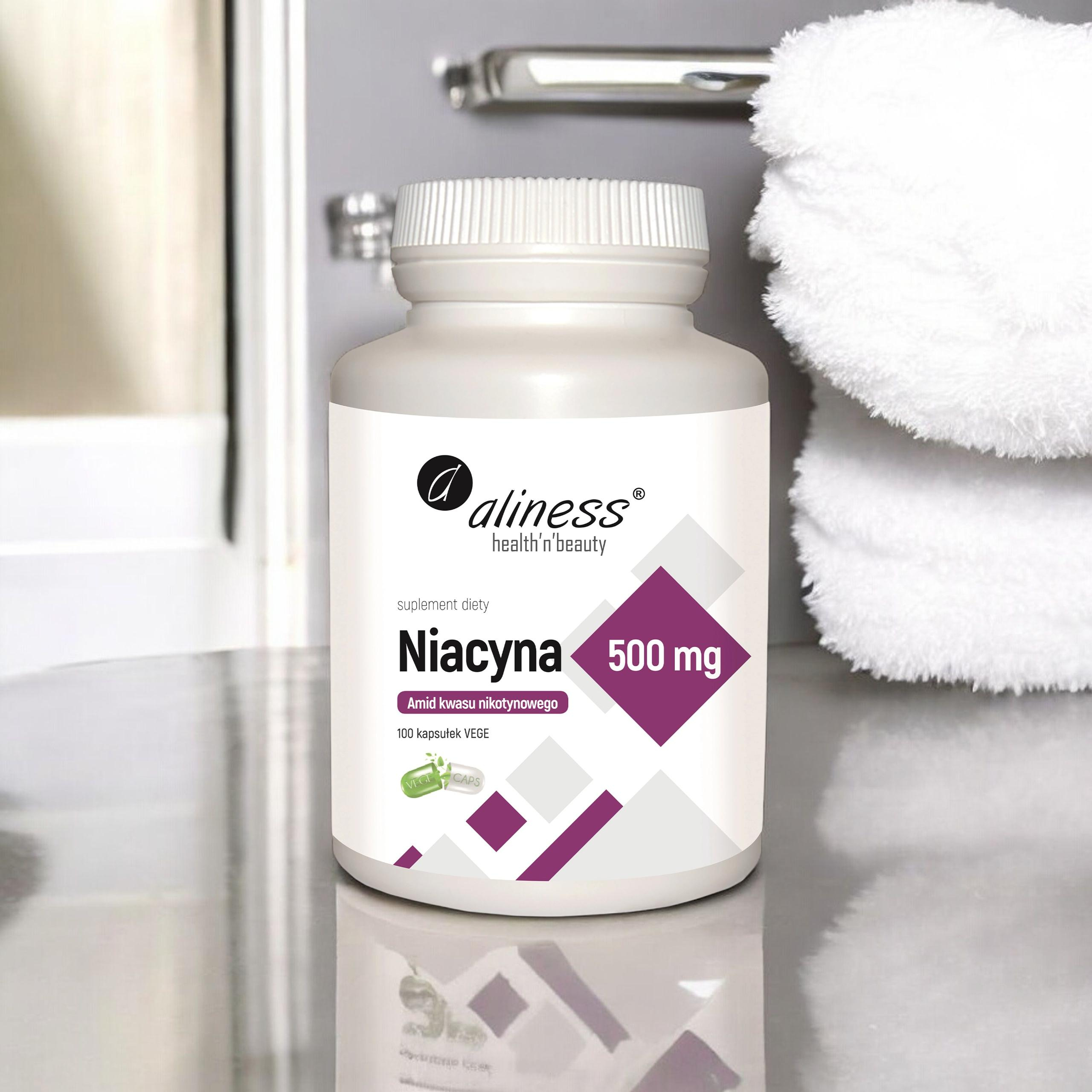 ALINESS Niacyna 500mg - 100vcaps