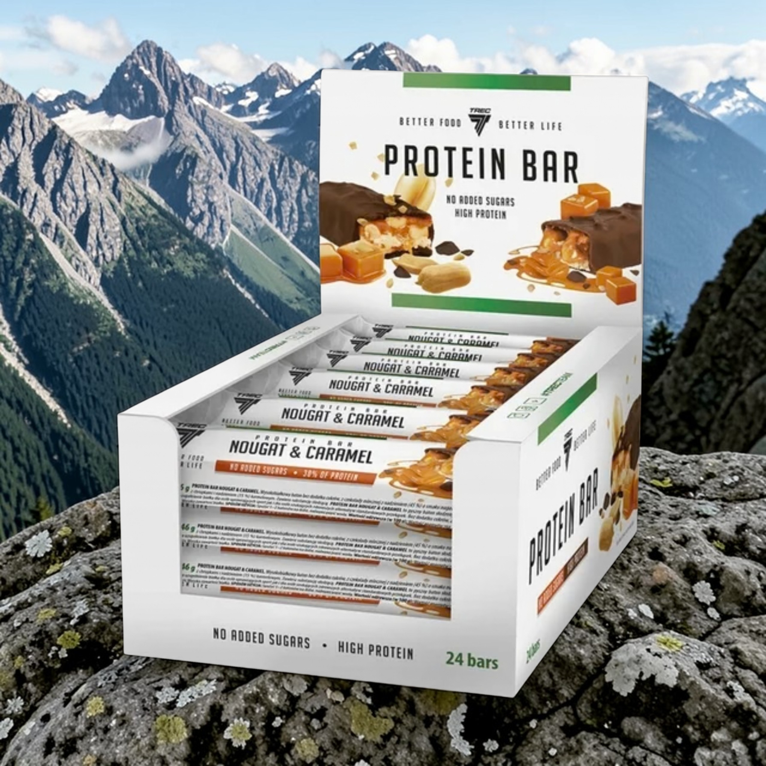 TREC - Protein Bar - 24x 2x 49g - Peanut & Caramel