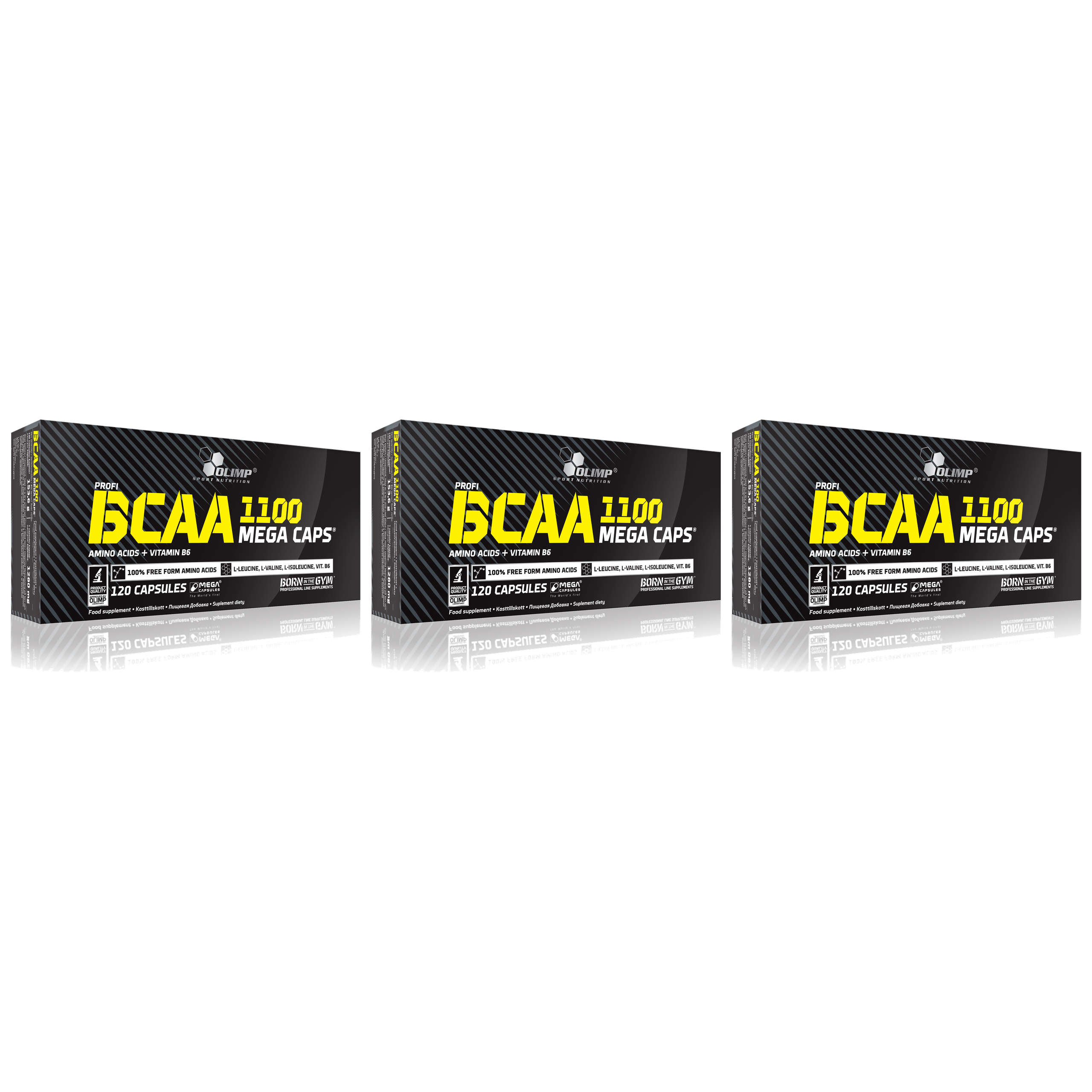 OLIMP BCAA 1100 Mega Caps - 3x 120caps