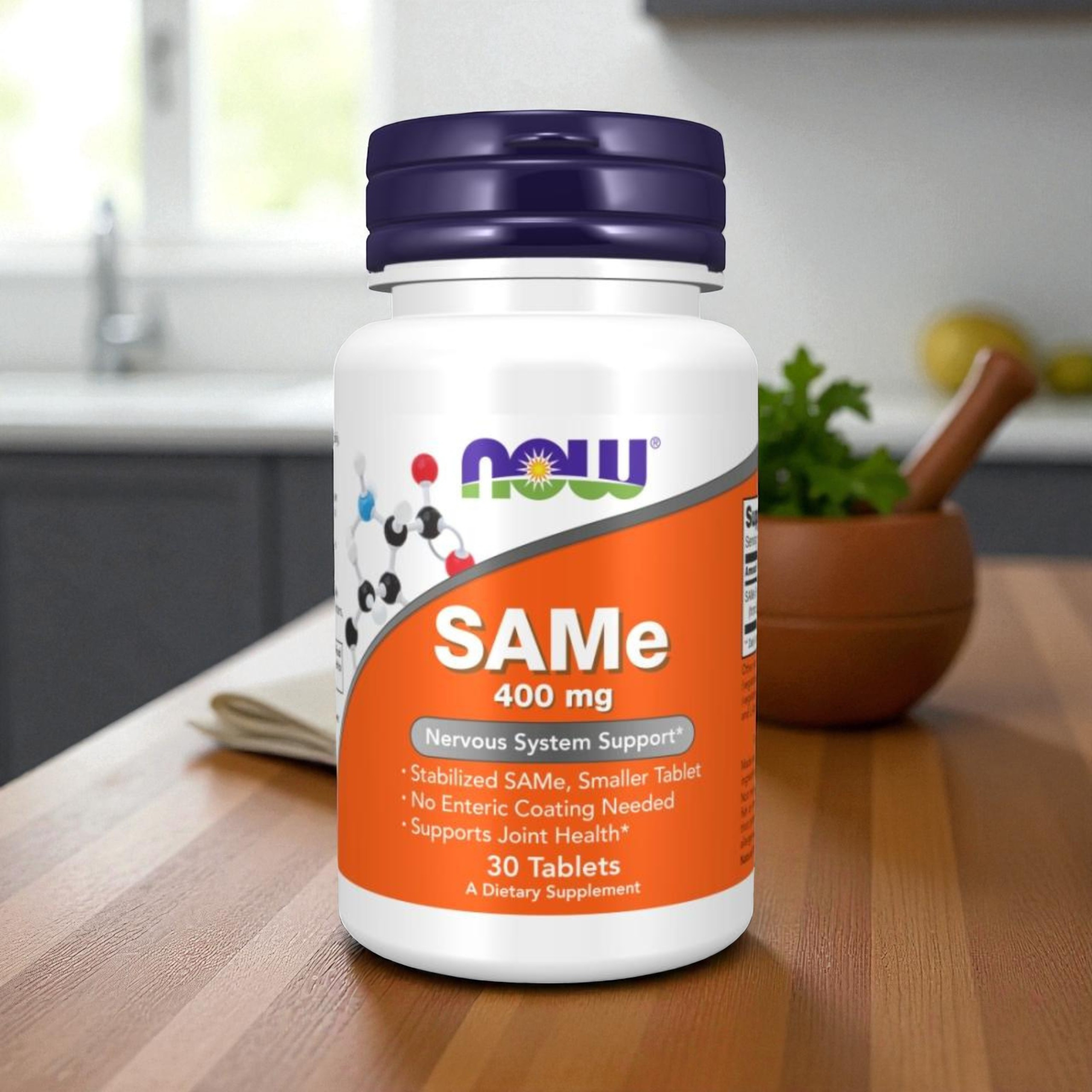 NOW - SAMe S-adenozylo L-metionina - 400mg - 3x 30tabs.
